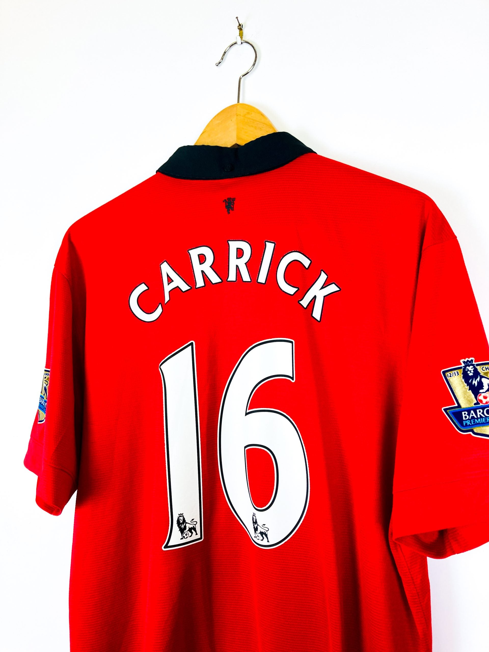 MANCHESTER UNITED 2013/2014 HOME SHIRT #16 CARRICK