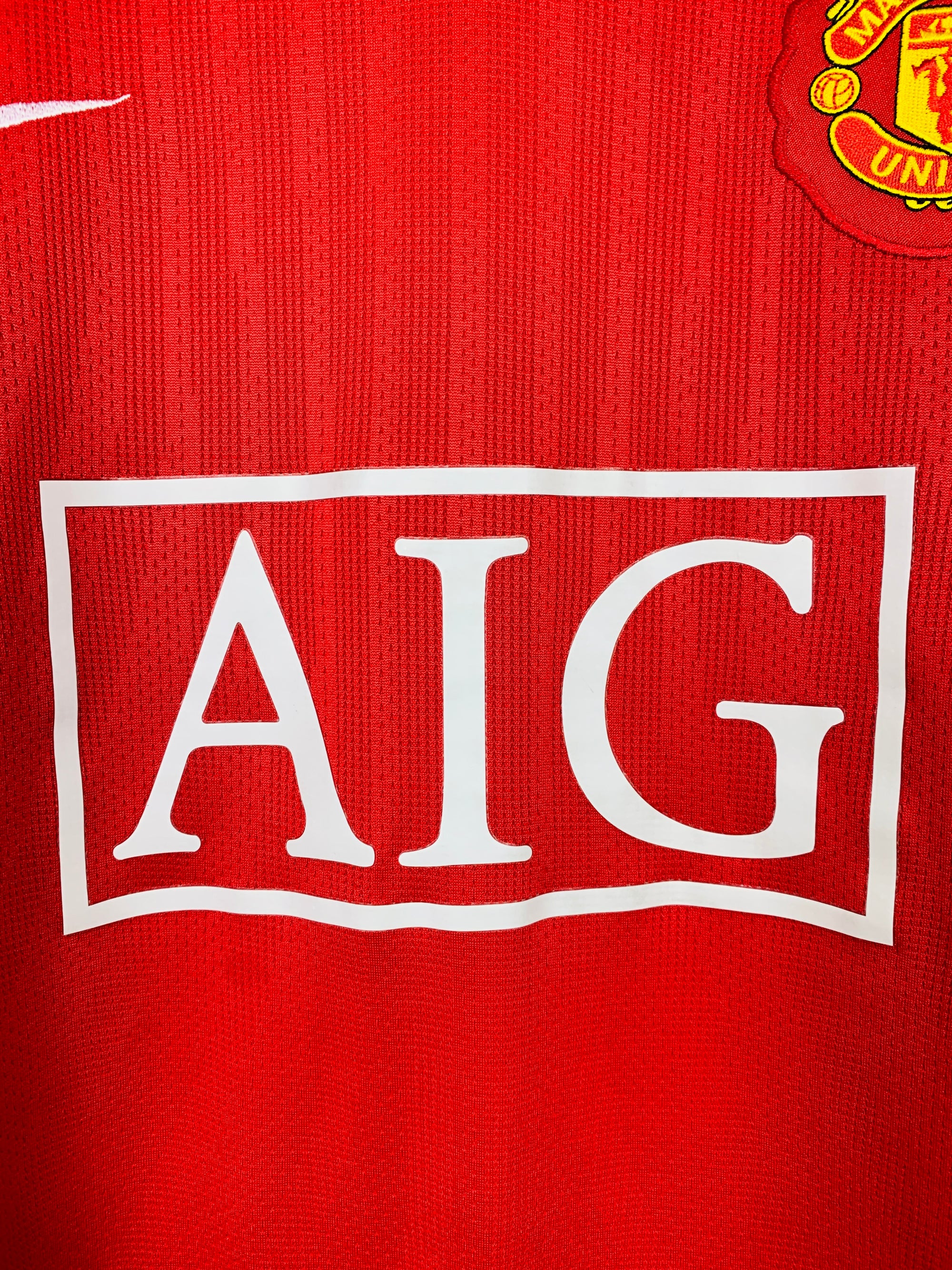 MANCHESTER UNITED 2007/2009 HOME SHIRT #7 RONALDO