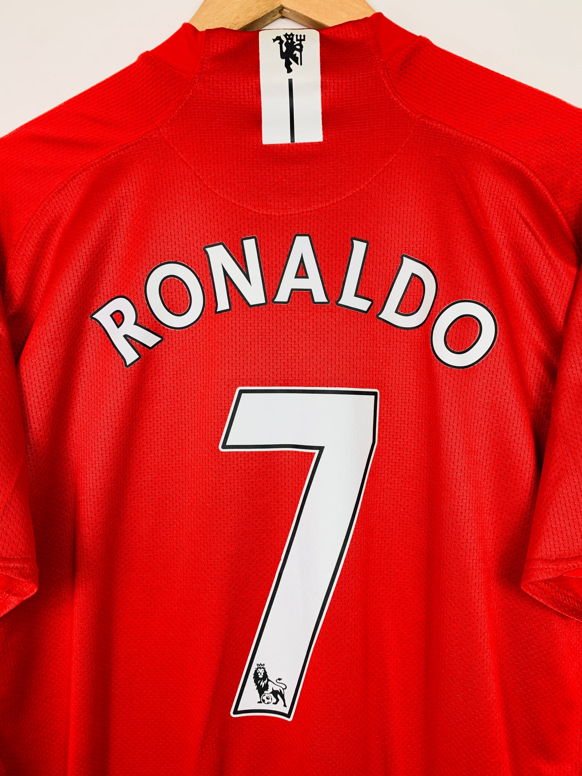 MANCHESTER UNITED 2007/2009 HOME SHIRT #7 RONALDO