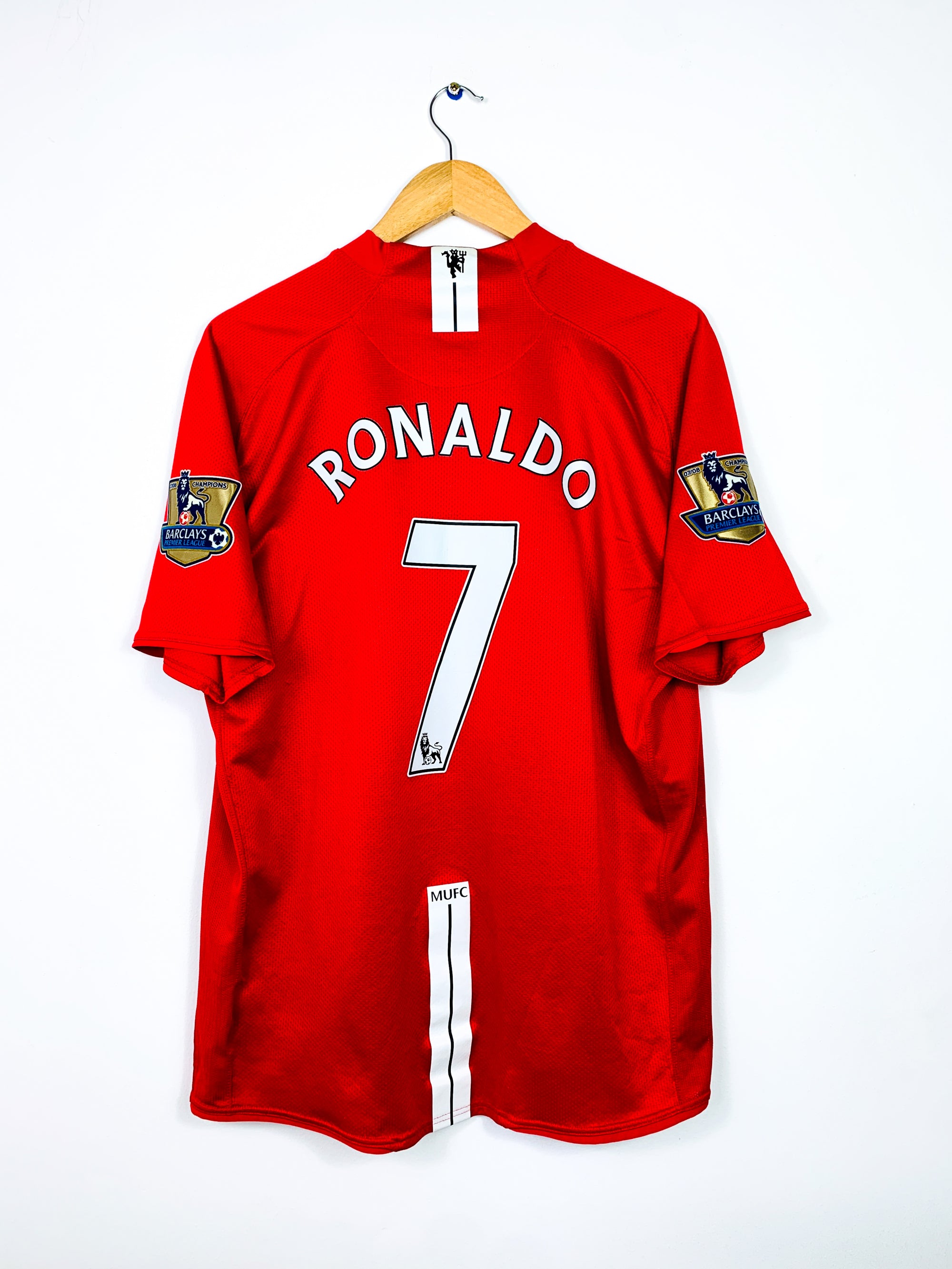 MANCHESTER UNITED 2007/2009 HOME SHIRT #7 RONALDO