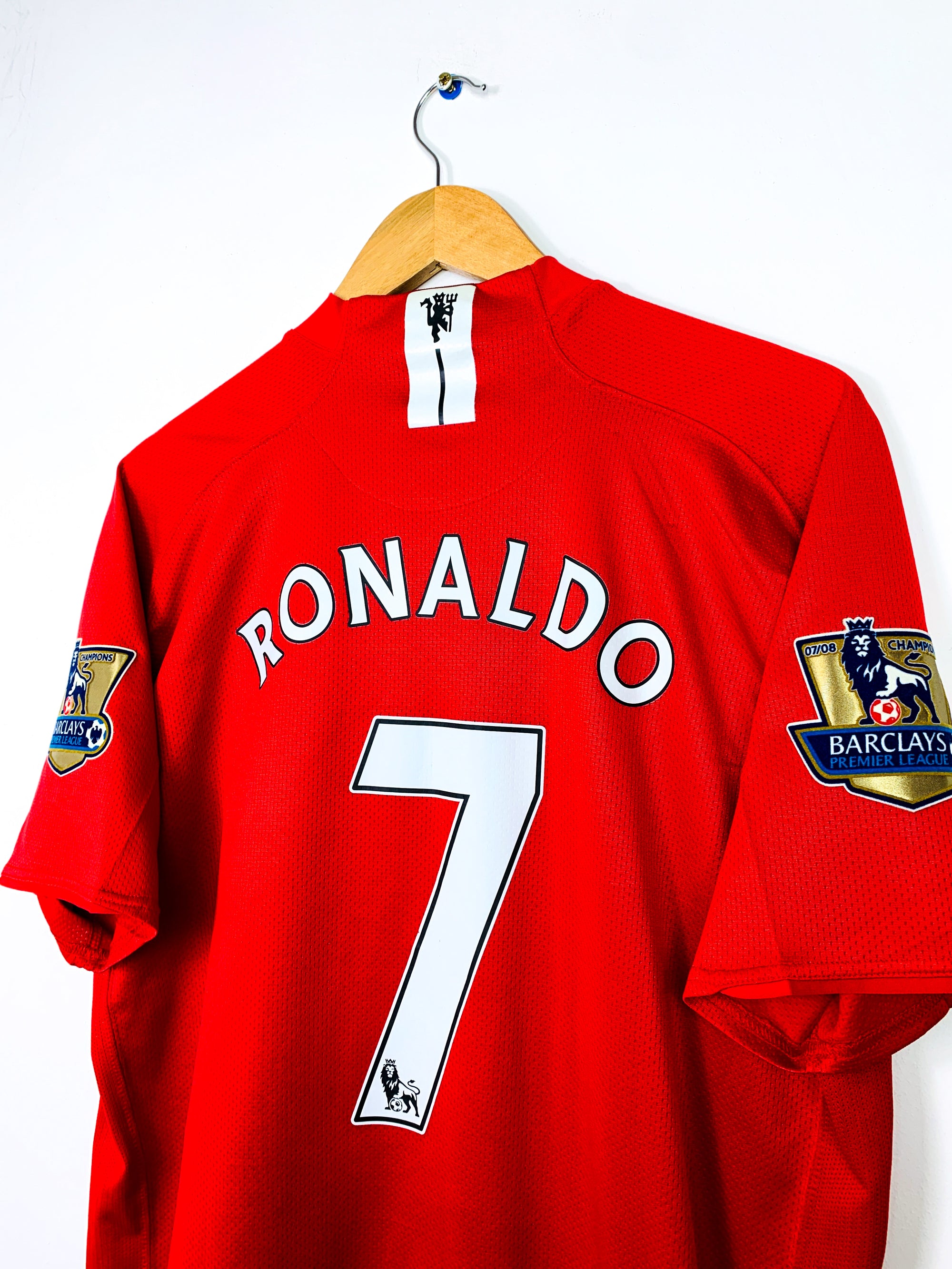MANCHESTER UNITED 2007/2009 HOME SHIRT #7 RONALDO