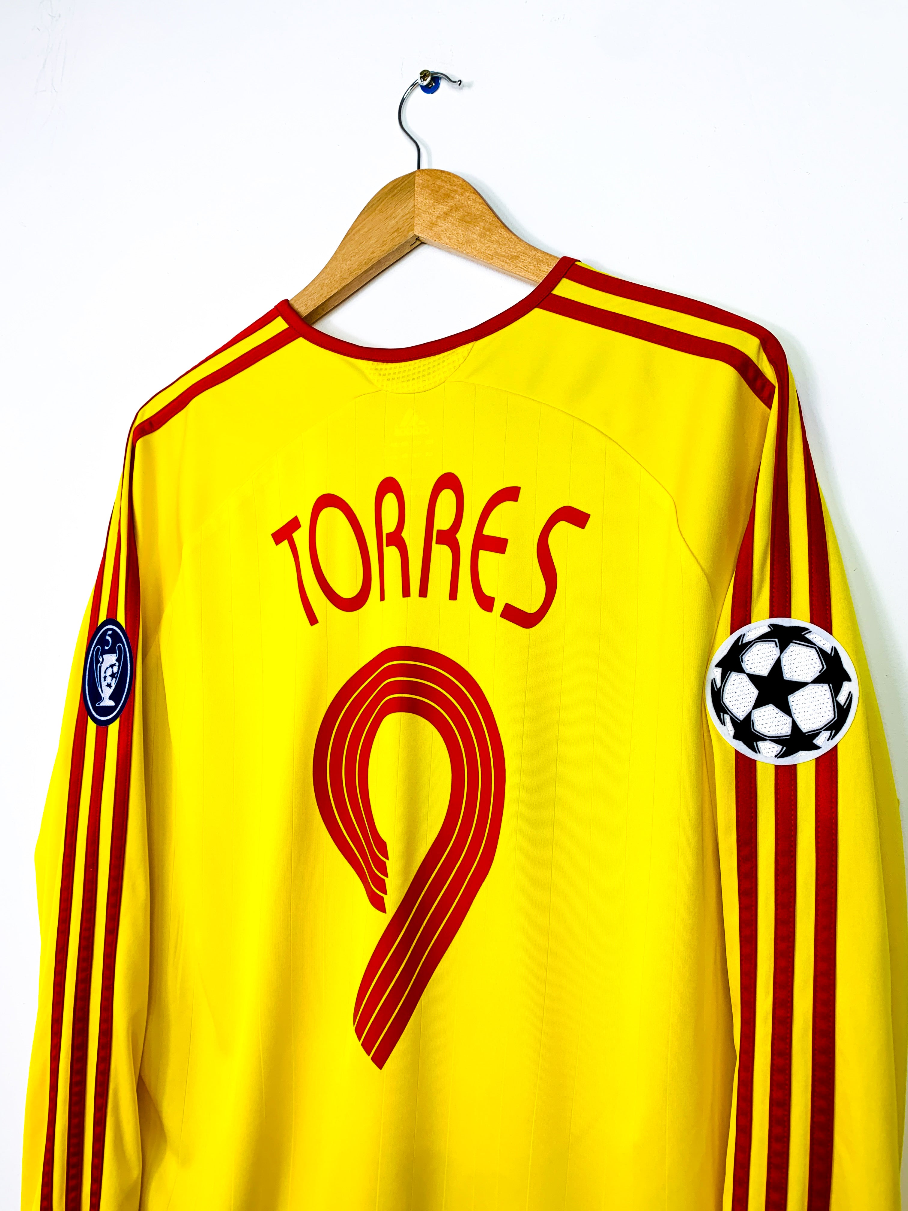 LIVERPOOL 2006/2008 *PLAYER ISSUE* AWAY SHIRT #9 TORRES [L/S]