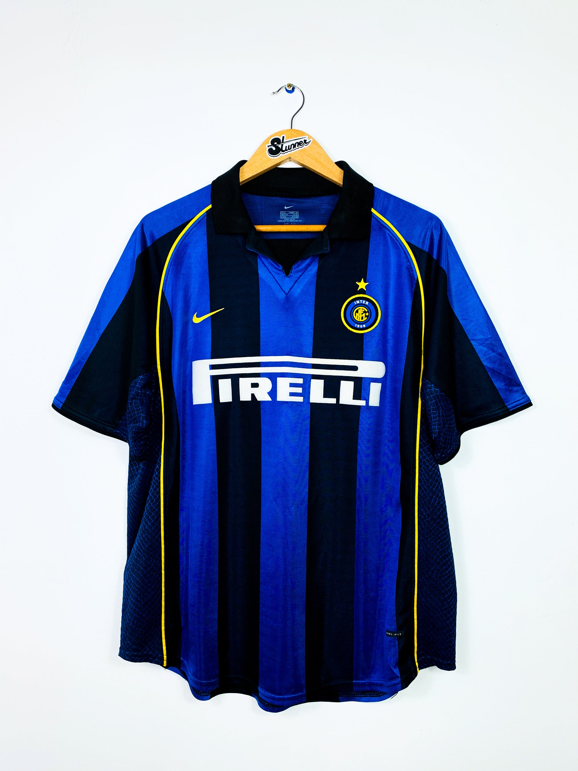 INTER MILAN 2001/2002 HOME SHIRT #9 RONALDO