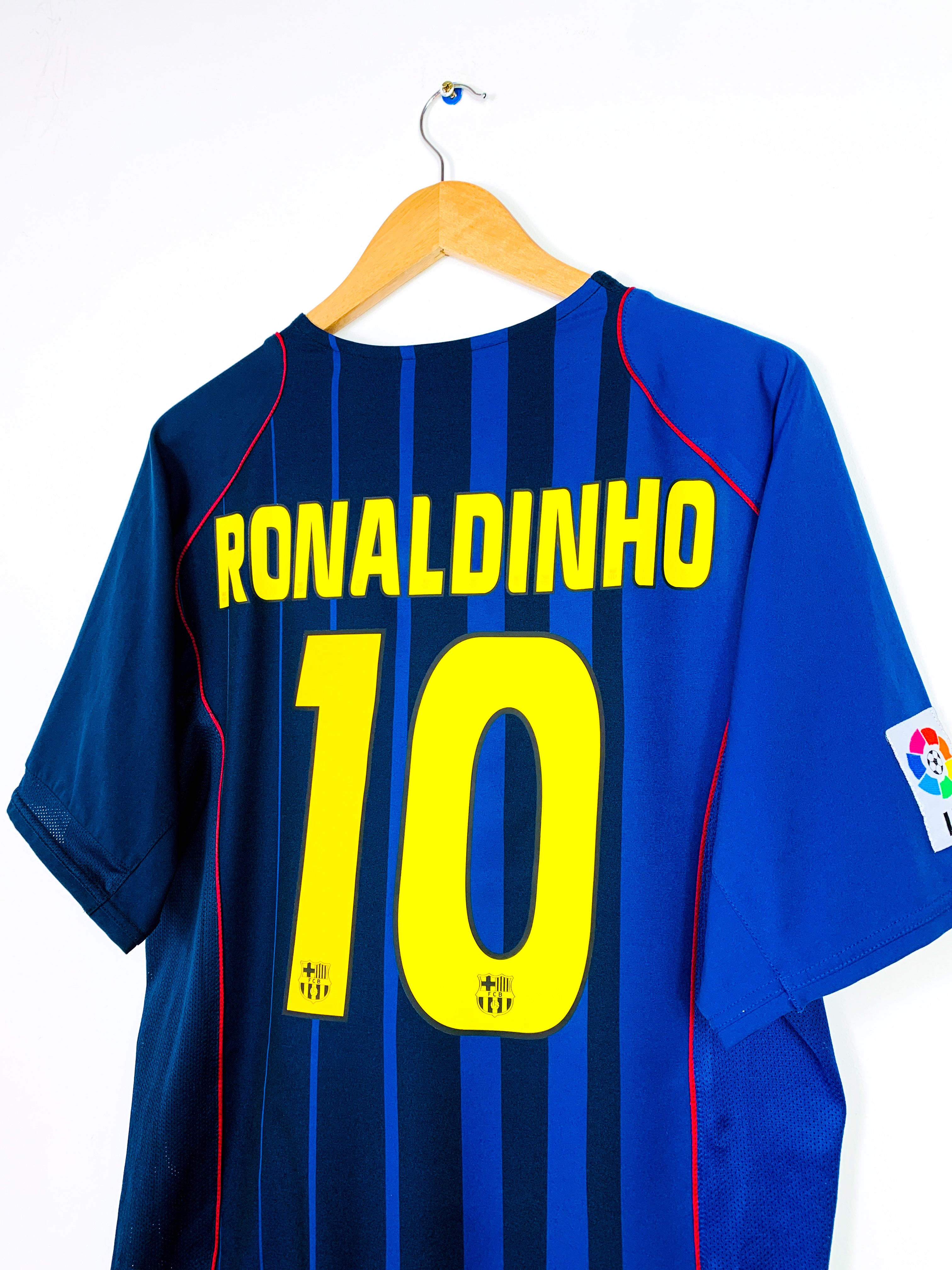 BARCELONA 2004/2005 AWAY SHIRT #10 RONALDINHO