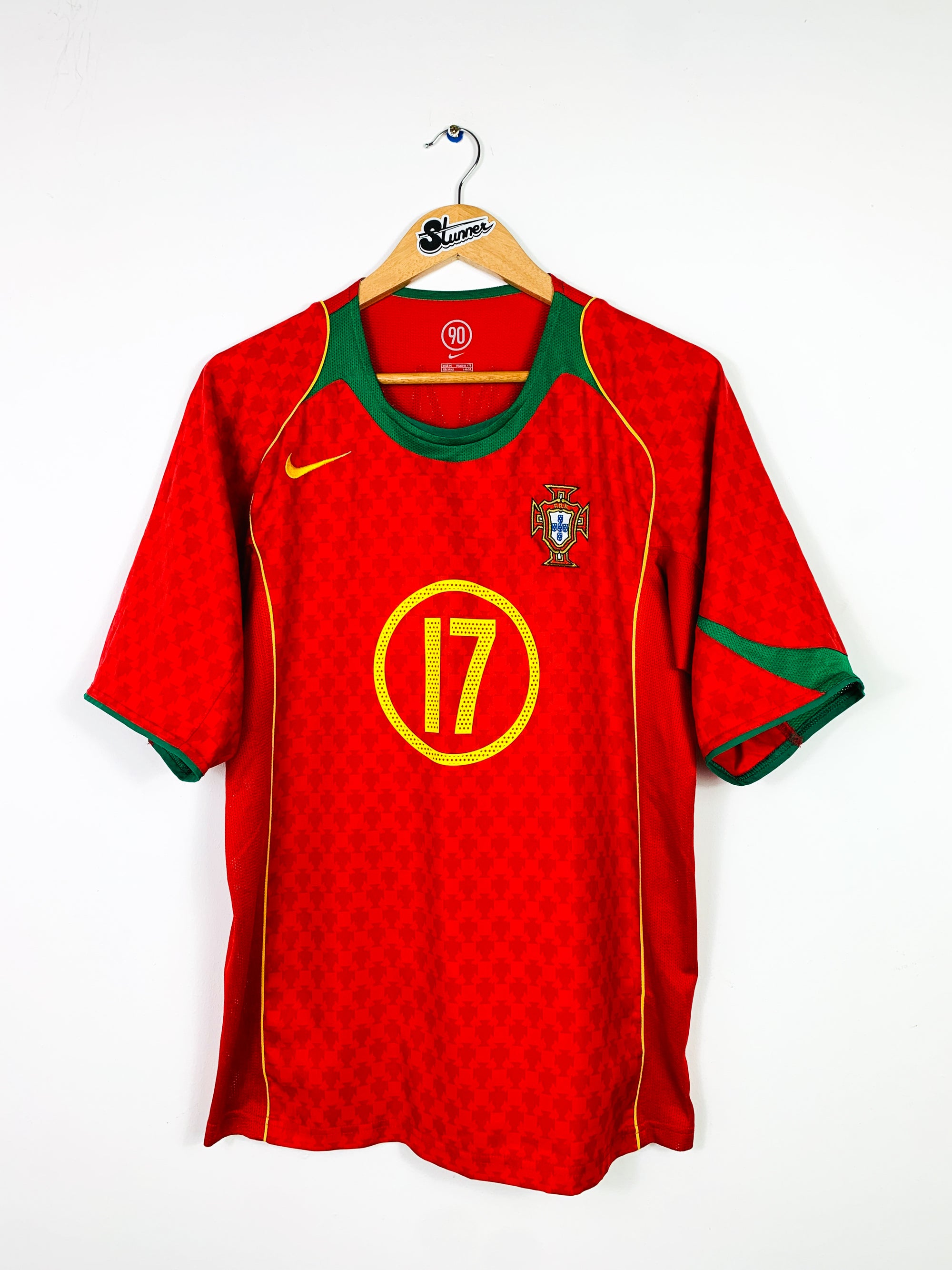 PORTUGAL 2004/2006 HOME SHIRT #17 C.RONALDO