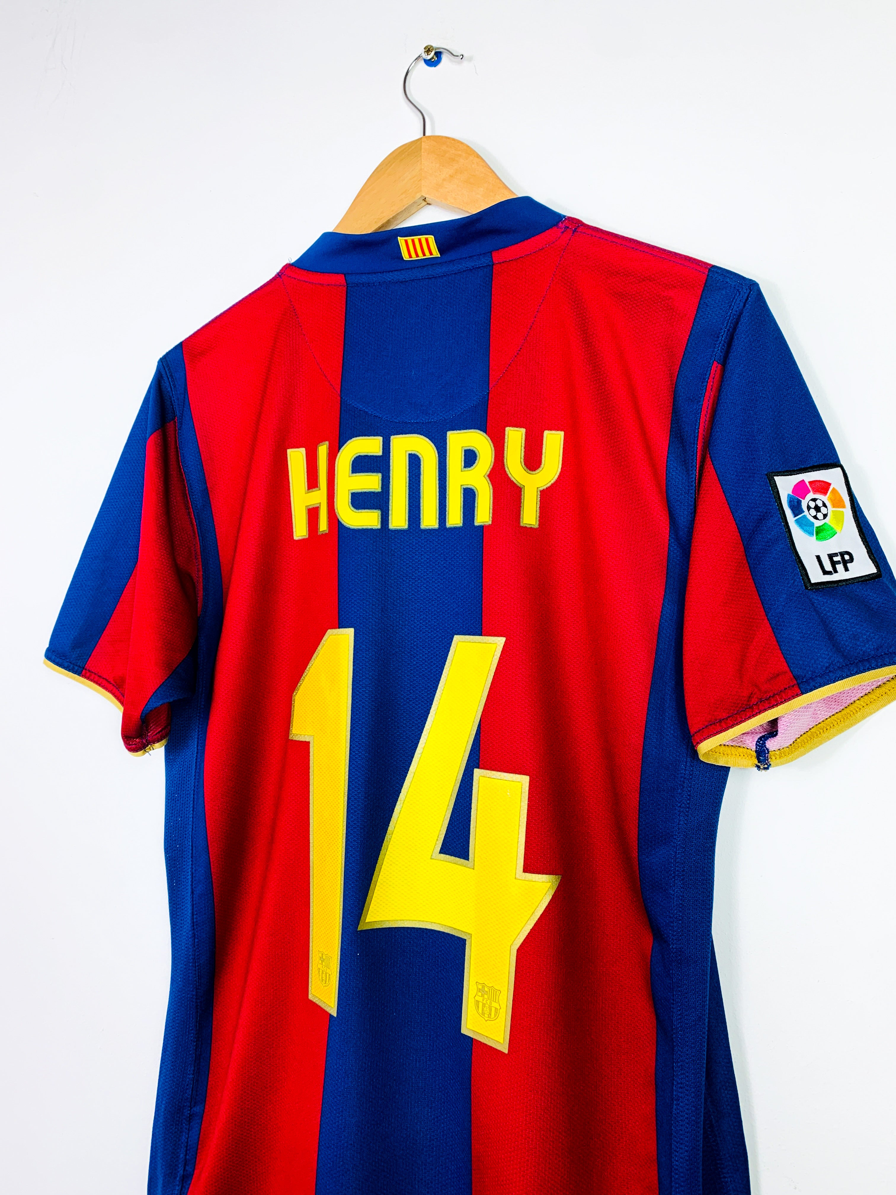 BARCELONA 2007/2008 HOME SHIRT #14 HENRY