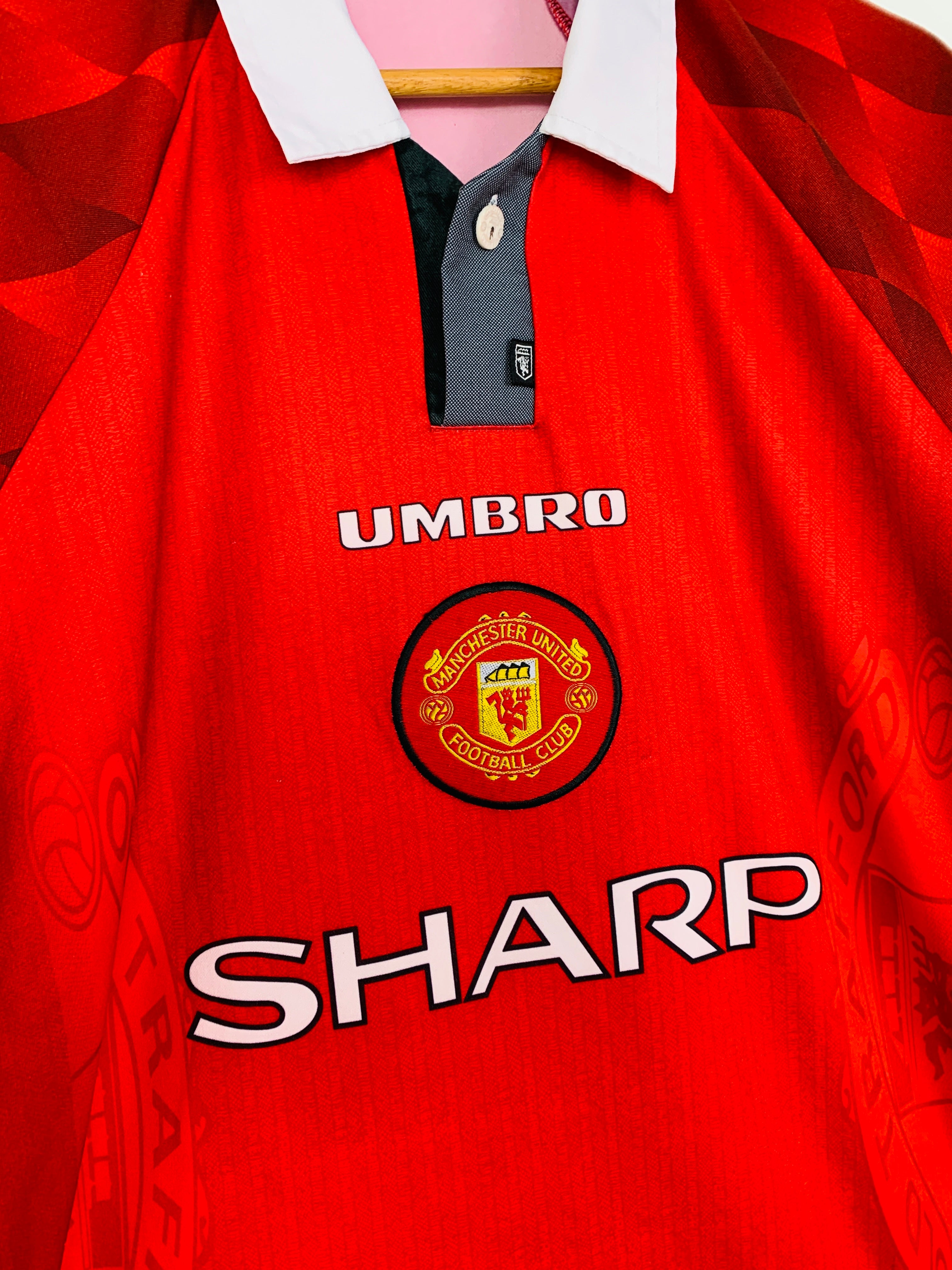 MANCHESTER UNITED 1996/1998 HOME SHIRT #10 BECKHAM [M]