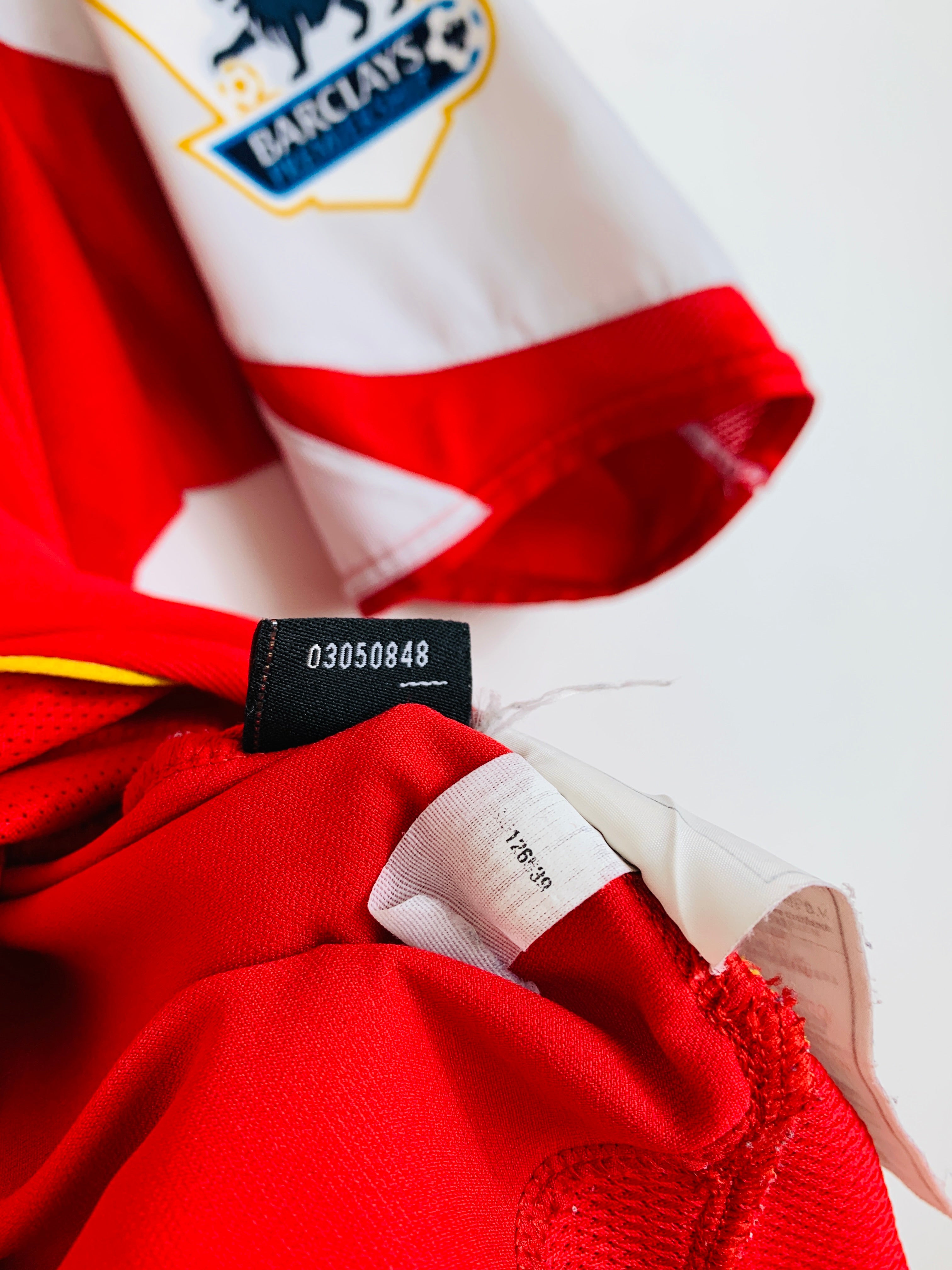 ARSENAL 2004/2005 HOME SHIRT #10 BERGKAMP [L]