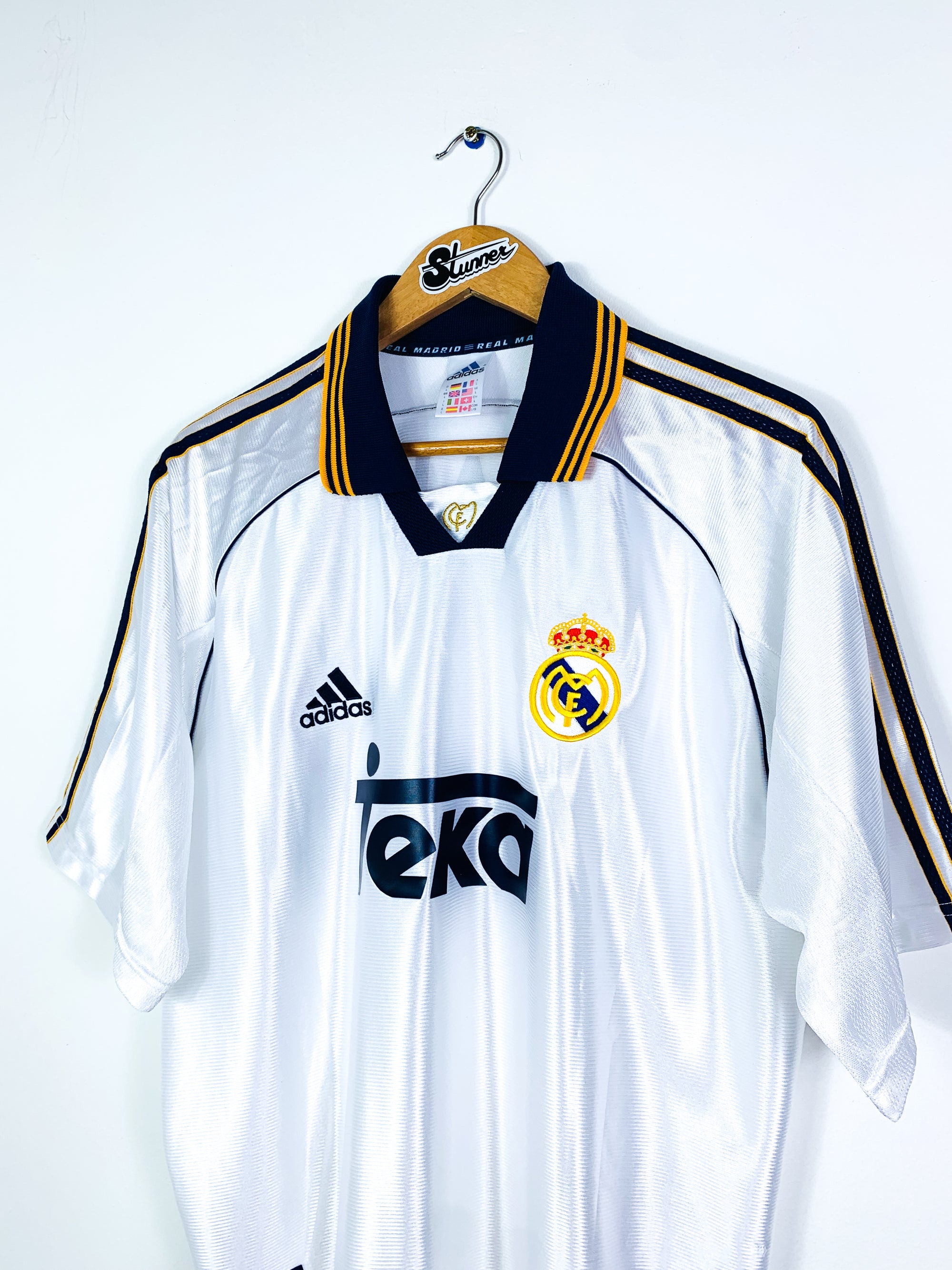 REAL MADRID 1998/2000 HOME SHIRT #7 RAUL