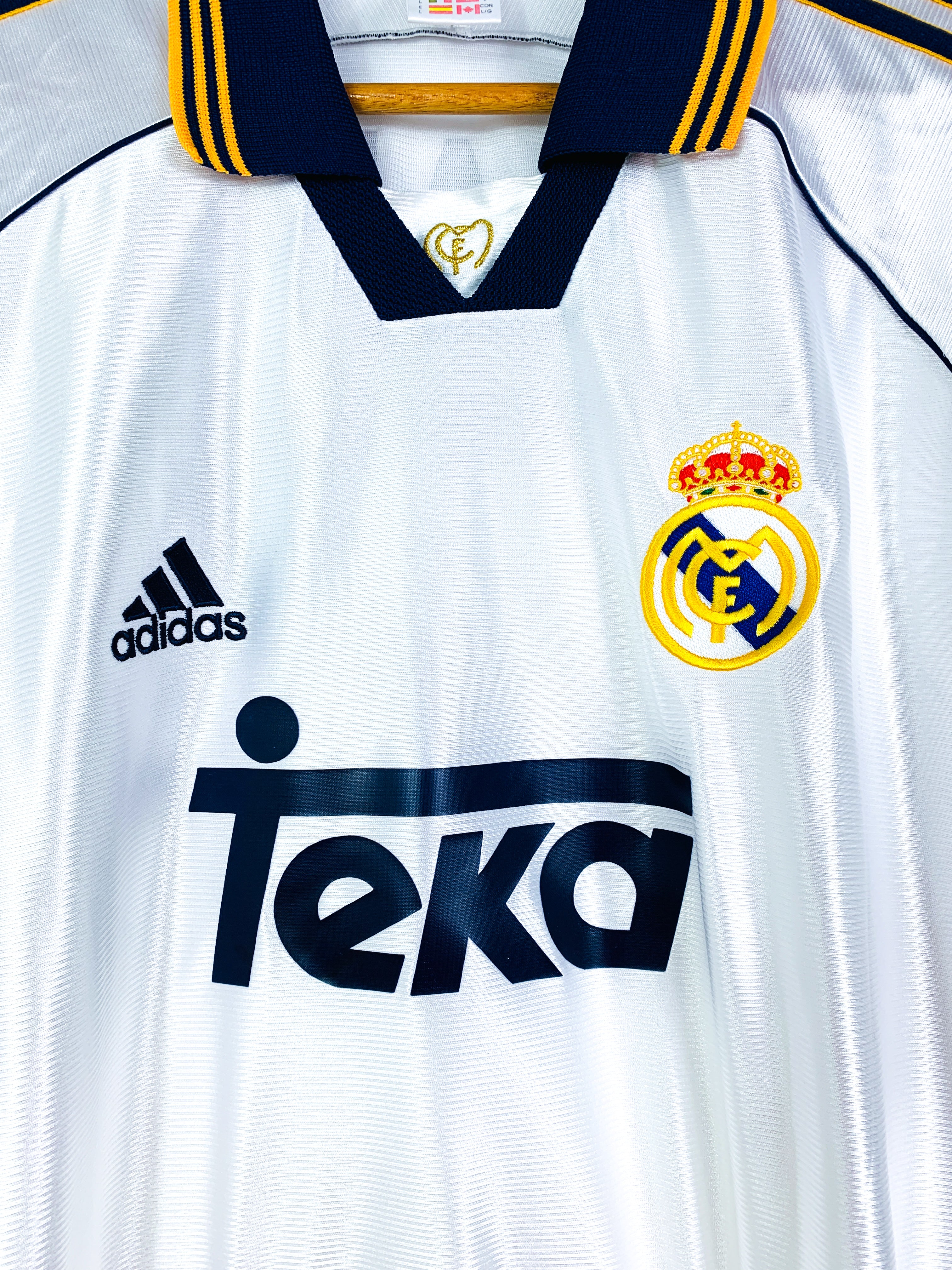 REAL MADRID 1998/2000 HOME SHIRT #7 RAUL