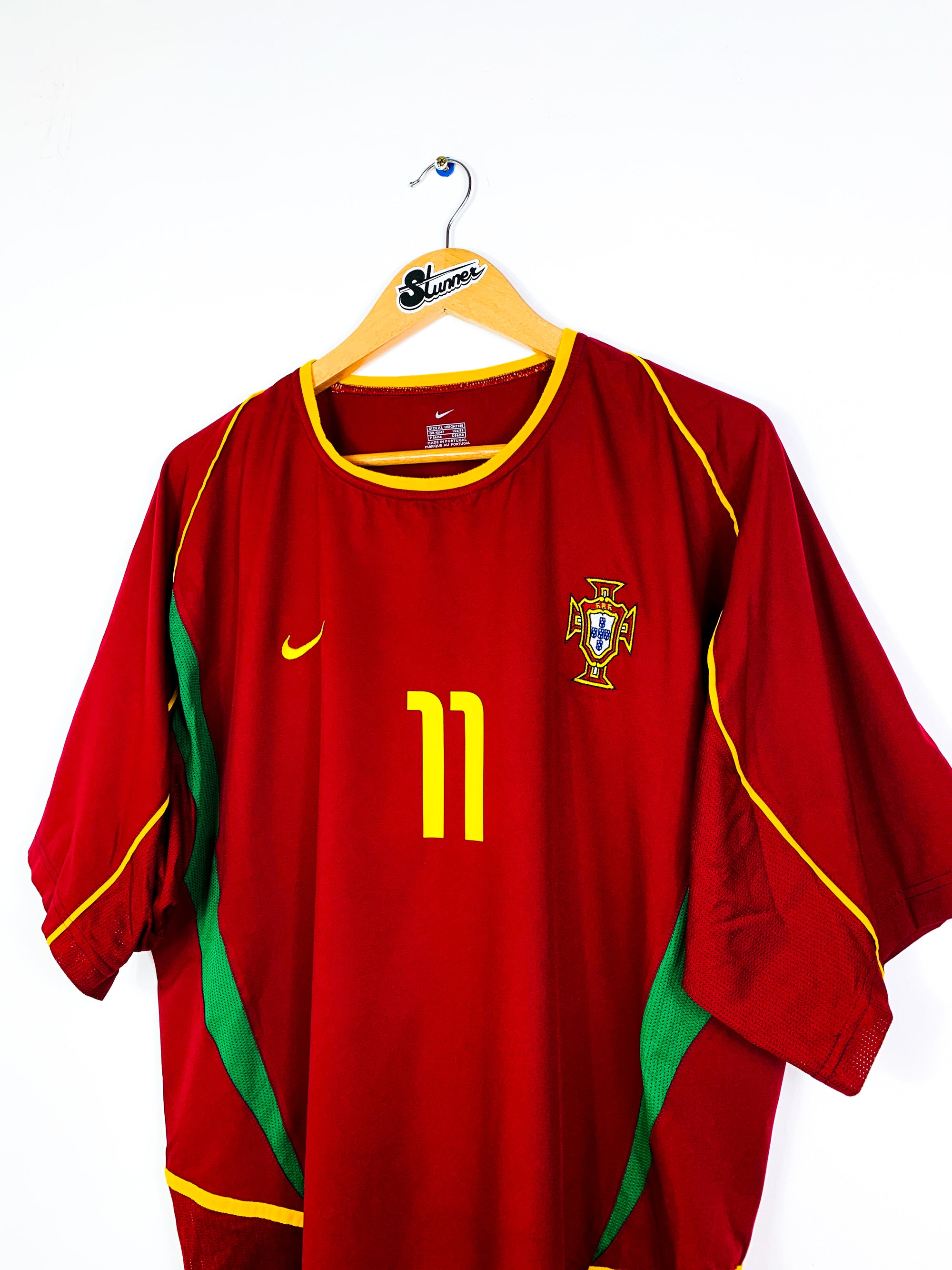 PORTUGAL 2002/2004 HOME SHIRT #11 C.RONALDO