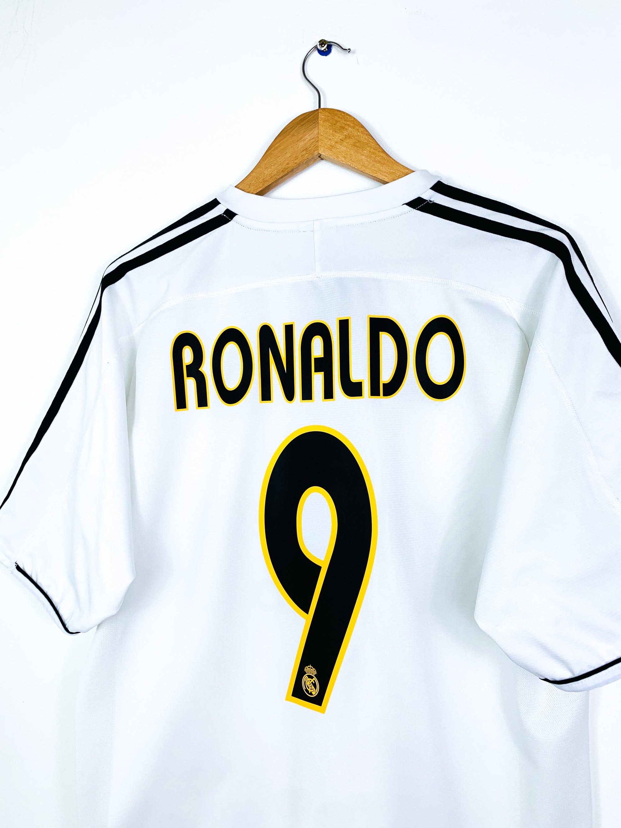 REAL MADRID 2003/2004 HOME SHIRT #9 RONALDO