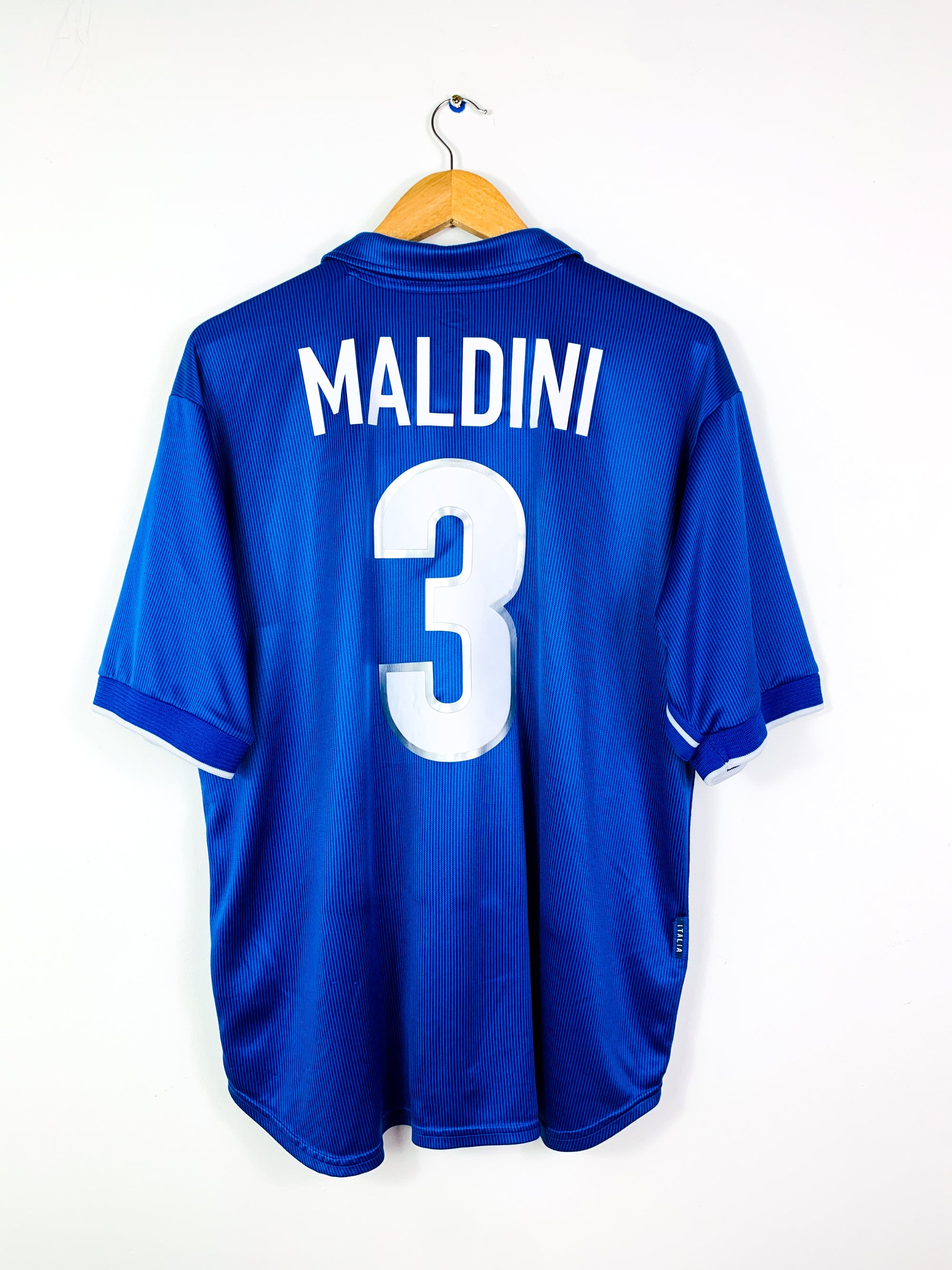 ITALY 1997/1998 HOME SHIRT #3 MALDINI