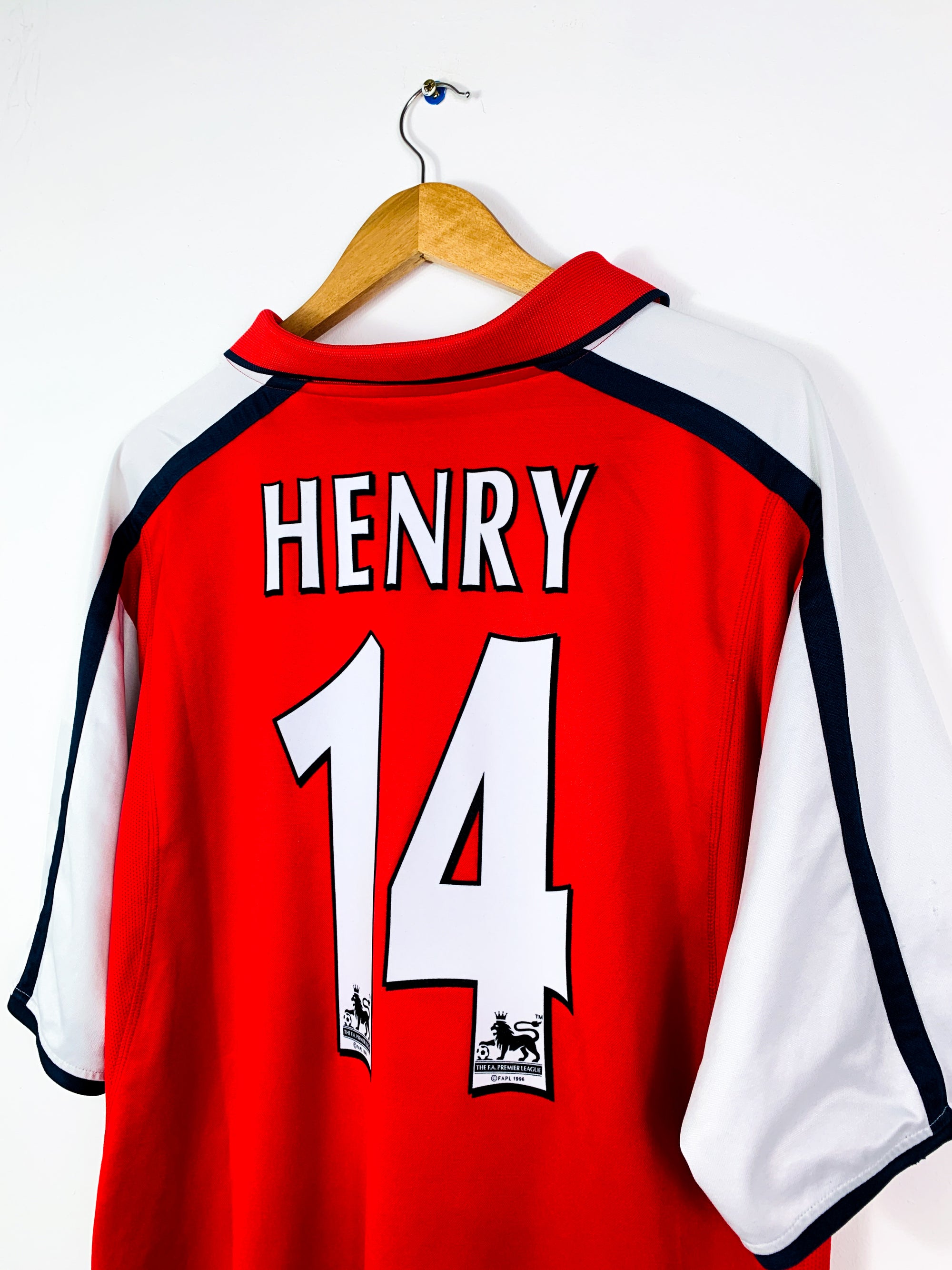 ARSENAL 2000/2002 HOME SHIRT #14 HENRY