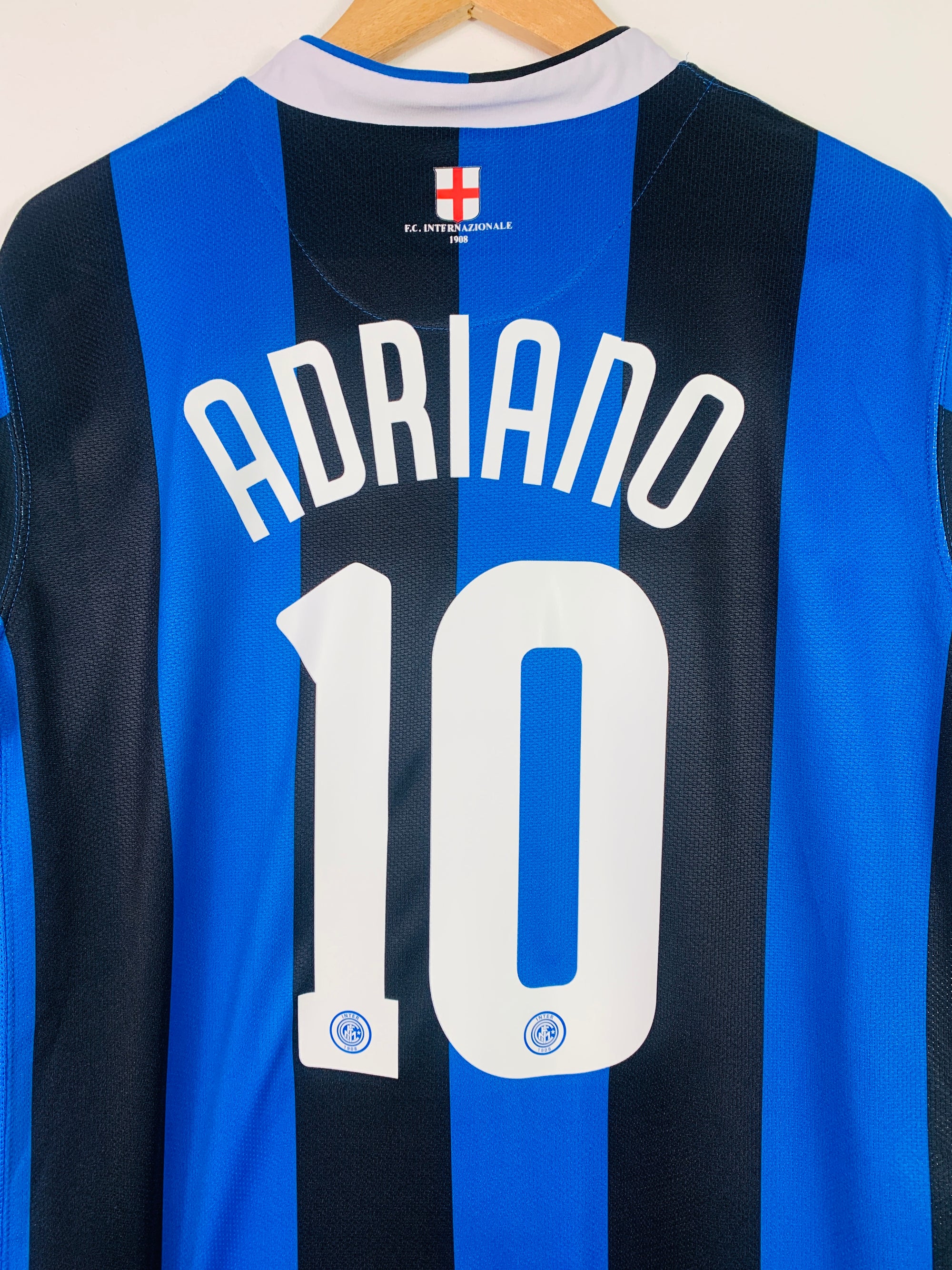 INTER MILAN 2006/2007 HOME SHIRT #10 ADRIANO