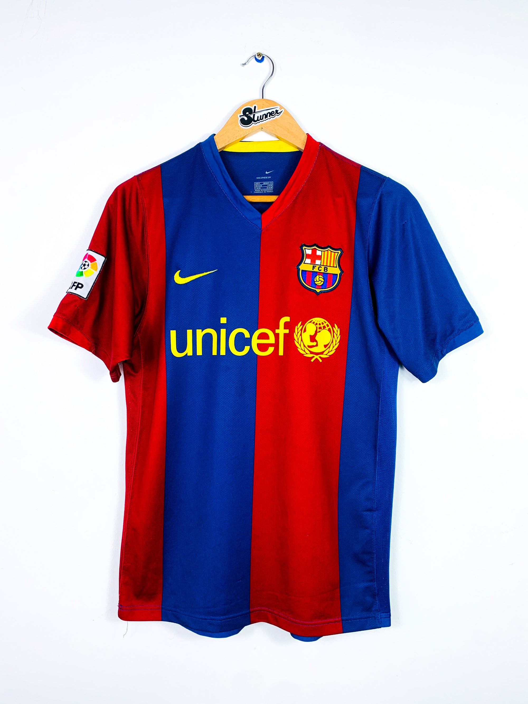 BARCELONA 2006/2007 HOME SHIRT #10 RONALDINHO [S]