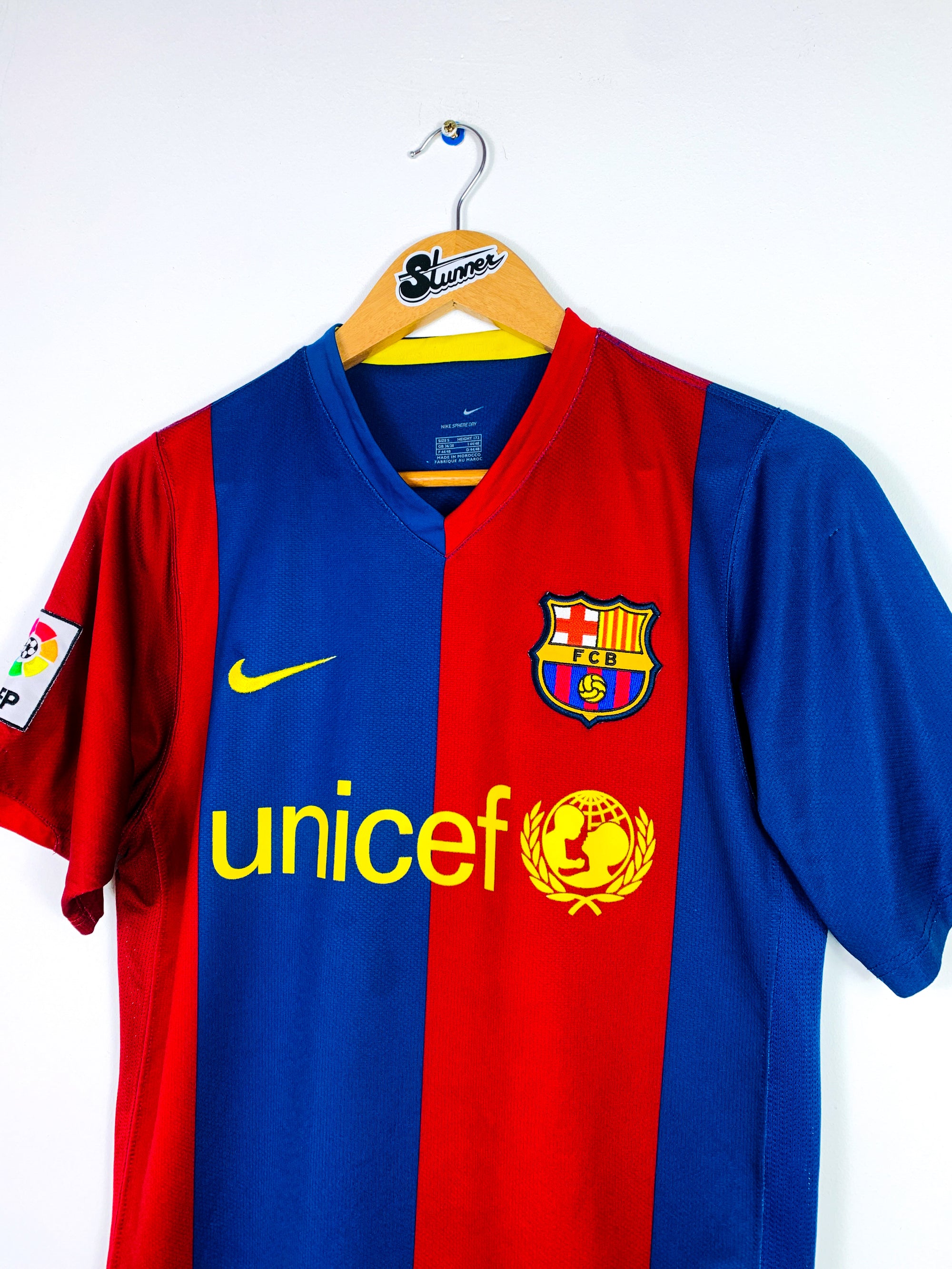 BARCELONA 2006/2007 HOME SHIRT #10 RONALDINHO [S]