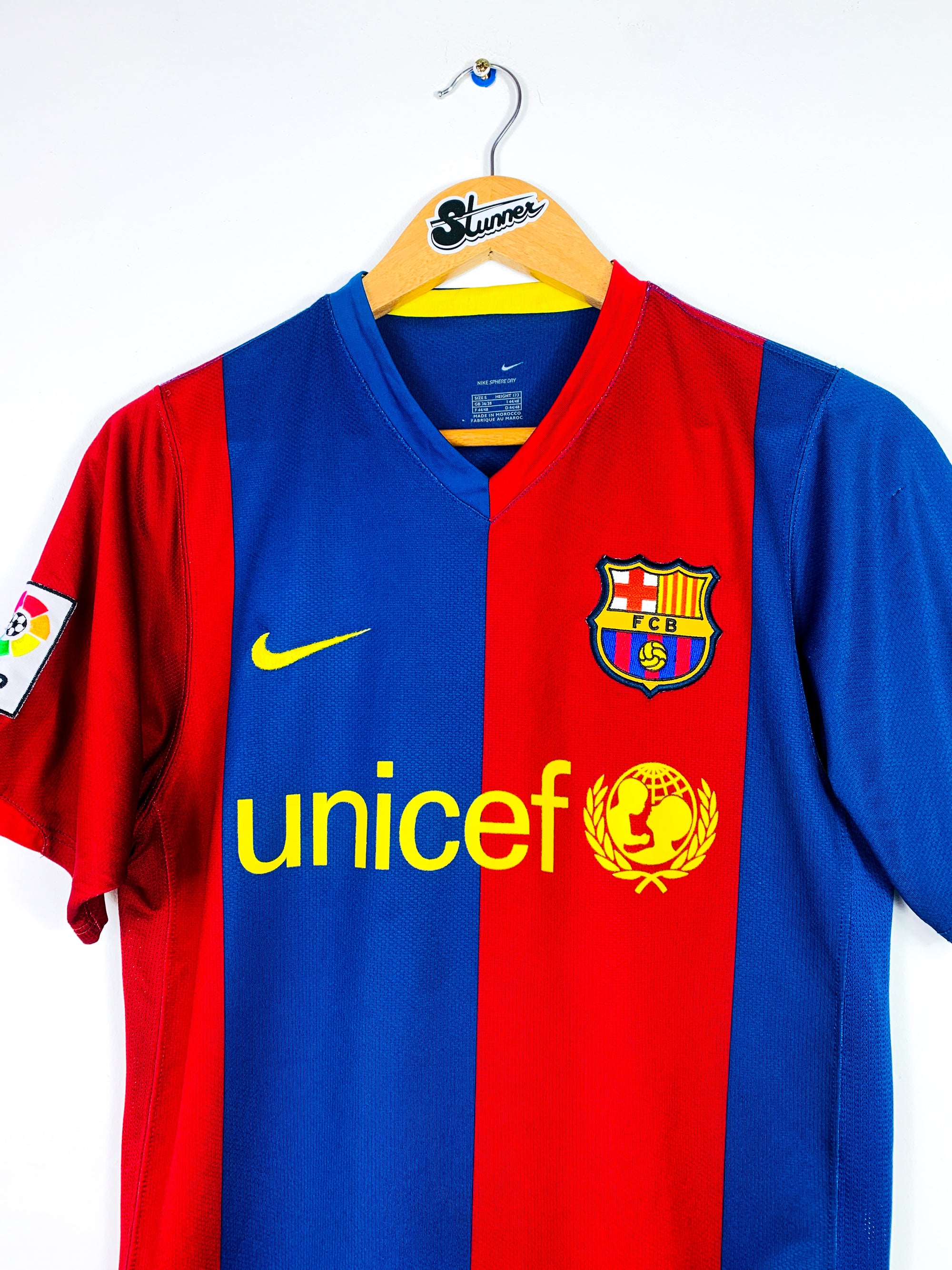 BARCELONA 2006/2007 HOME SHIRT #10 RONALDINHO [S]