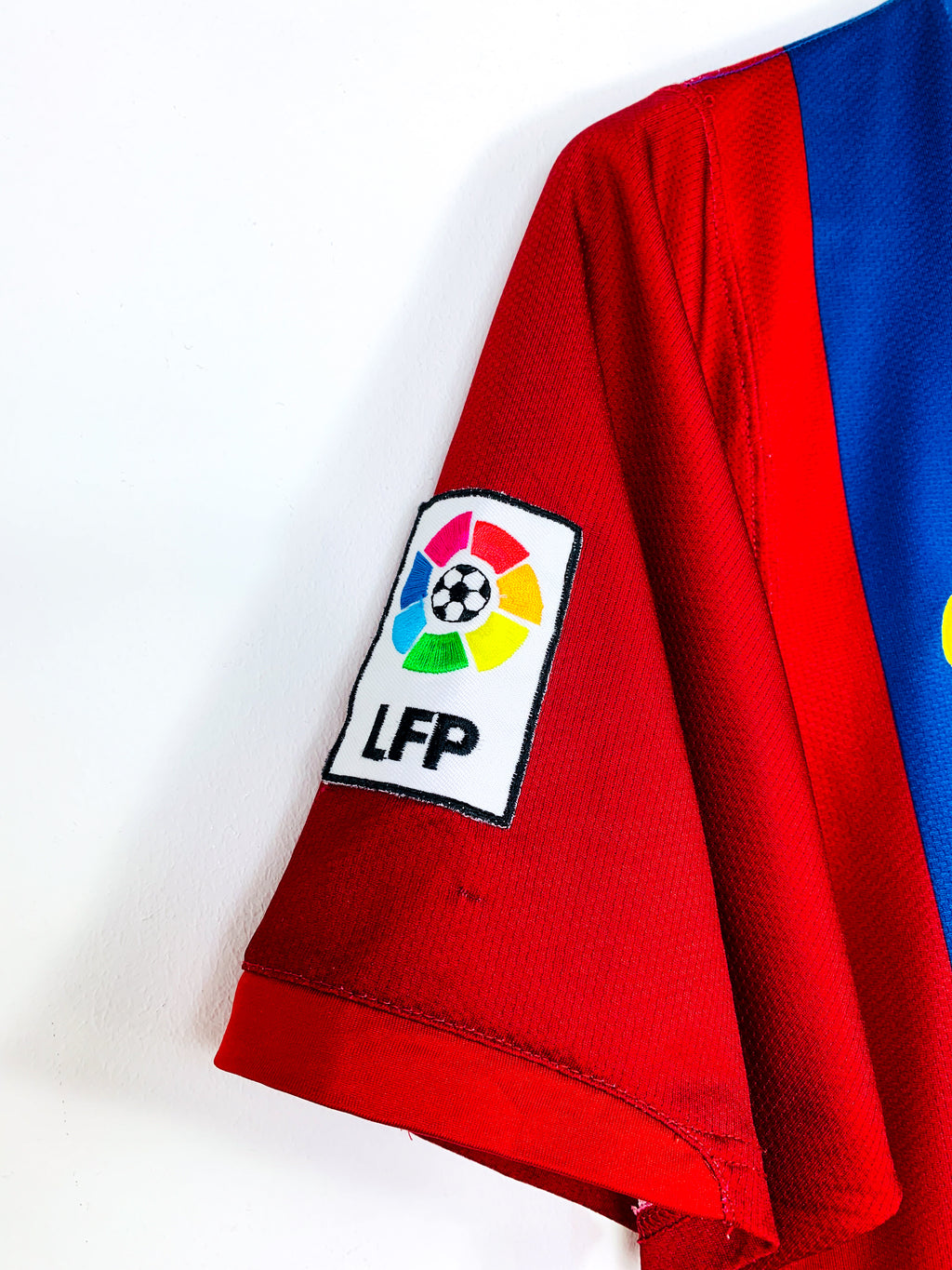 BARCELONA 2006/2007 HOME SHIRT #10 RONALDINHO [S]