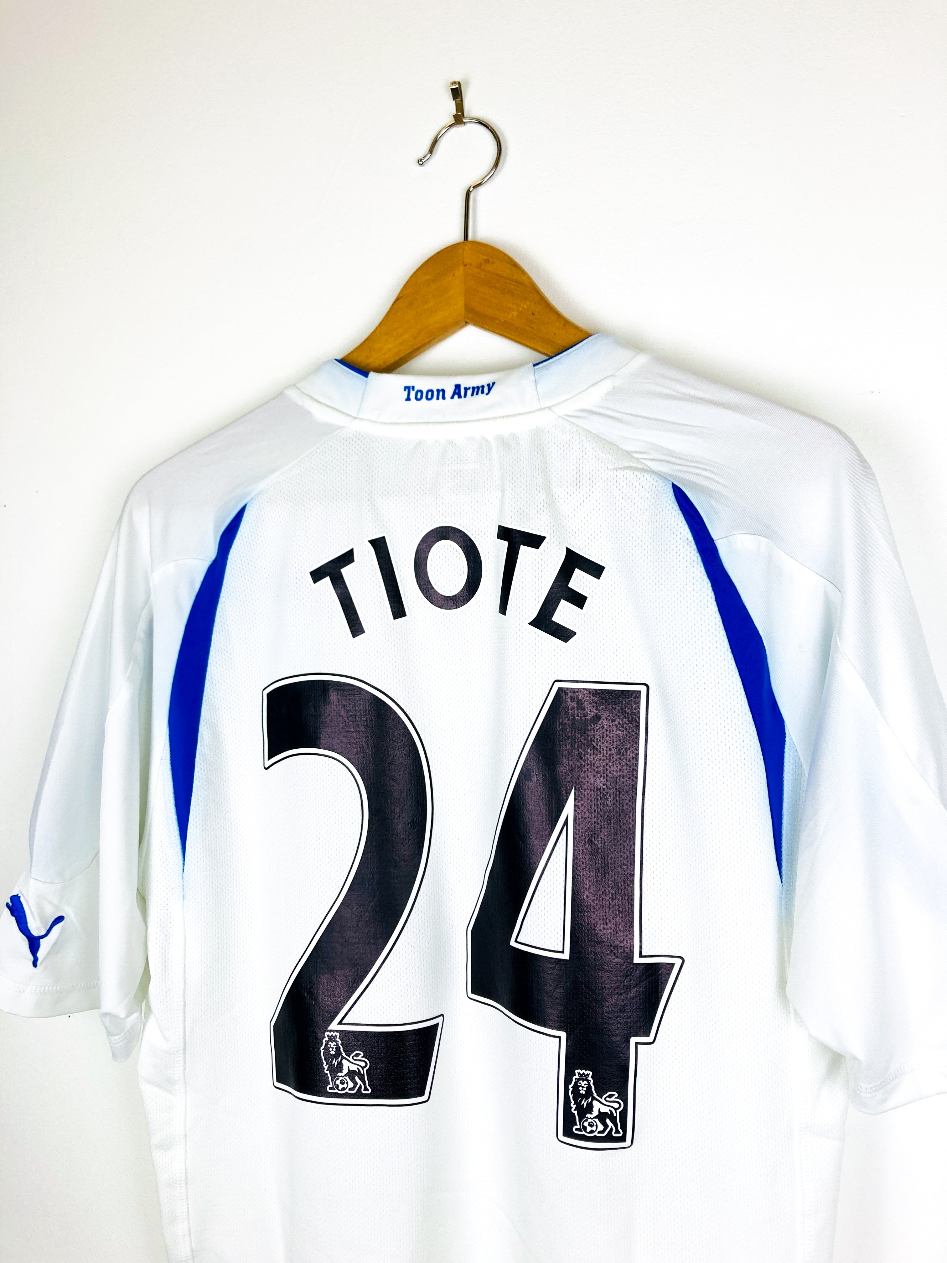 NEWCASTLE UNITED 2010/2011 THIRD SHIRT #24 TIOTE [PLAYER ISSUE]