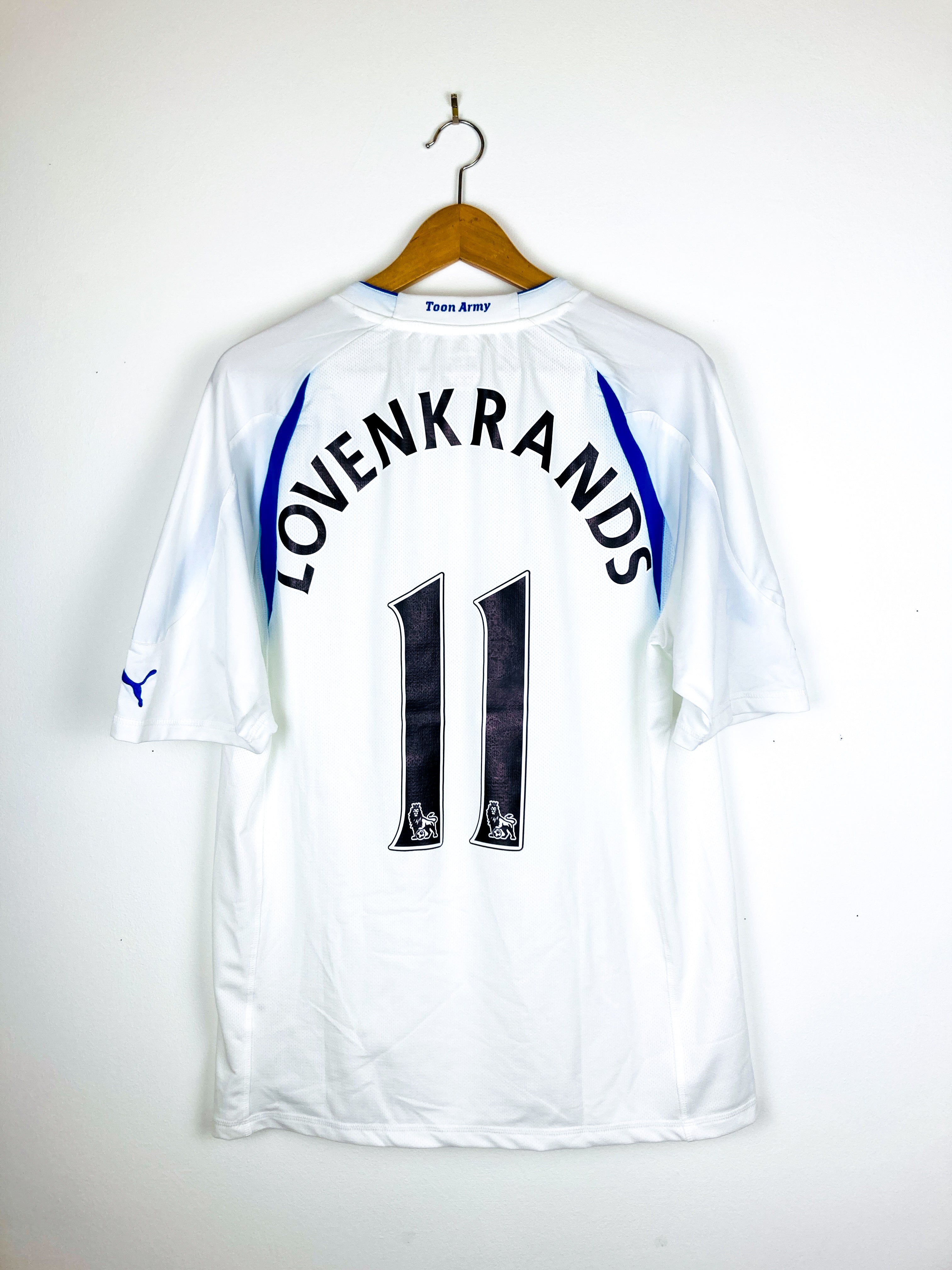 NEWCASTLE UNITED 2010/2011 THIRD SHIRT #11 LOVENKRANDS [PLAYER ISSUE]