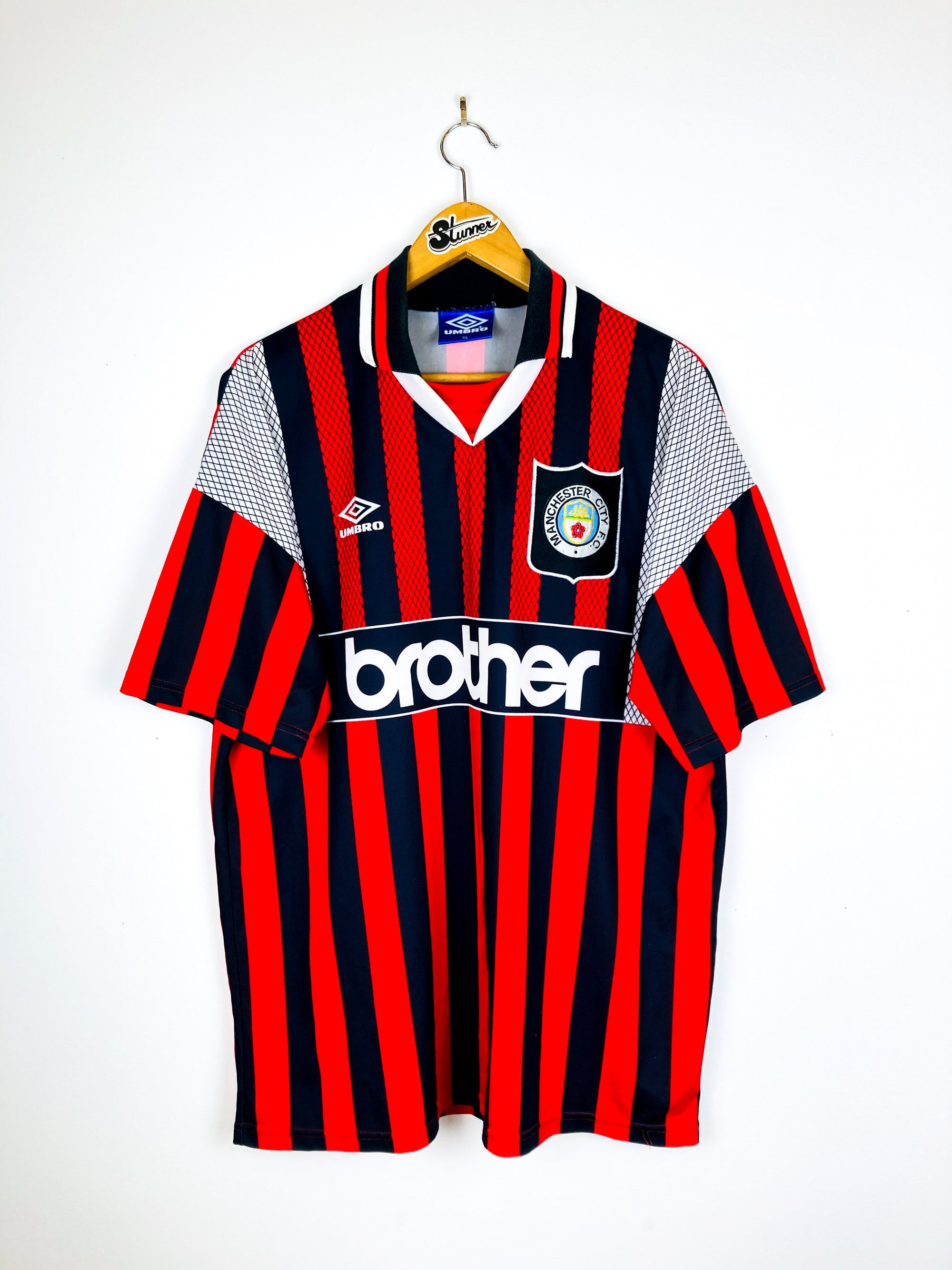 MANCHESTER CITY 1994/1996 AWAY SHIRT #7 KINKLADZE
