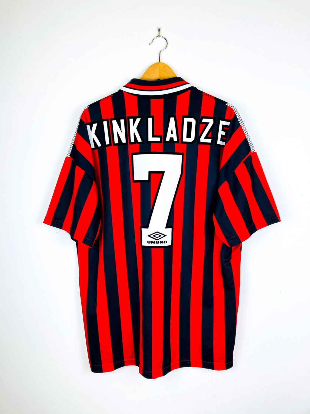MANCHESTER CITY 1994/1996 AWAY SHIRT #7 KINKLADZE