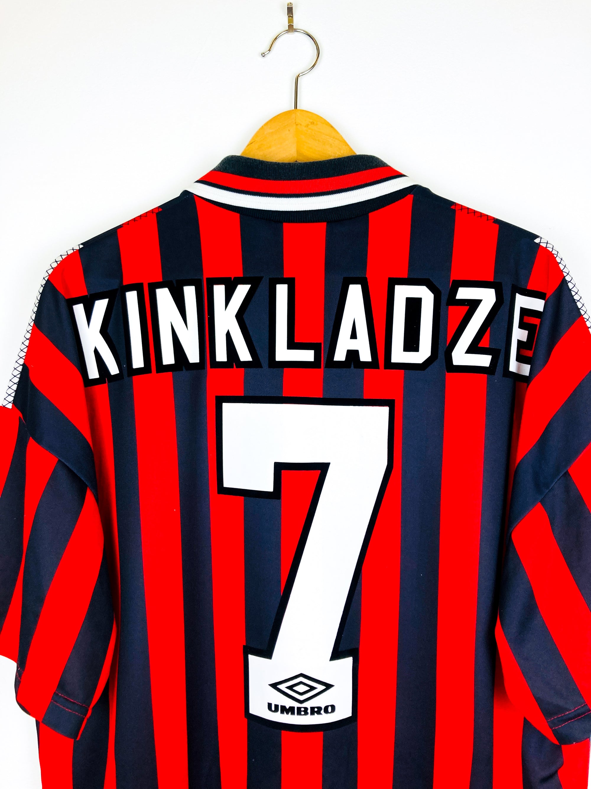 MANCHESTER CITY 1994/1996 AWAY SHIRT #7 KINKLADZE