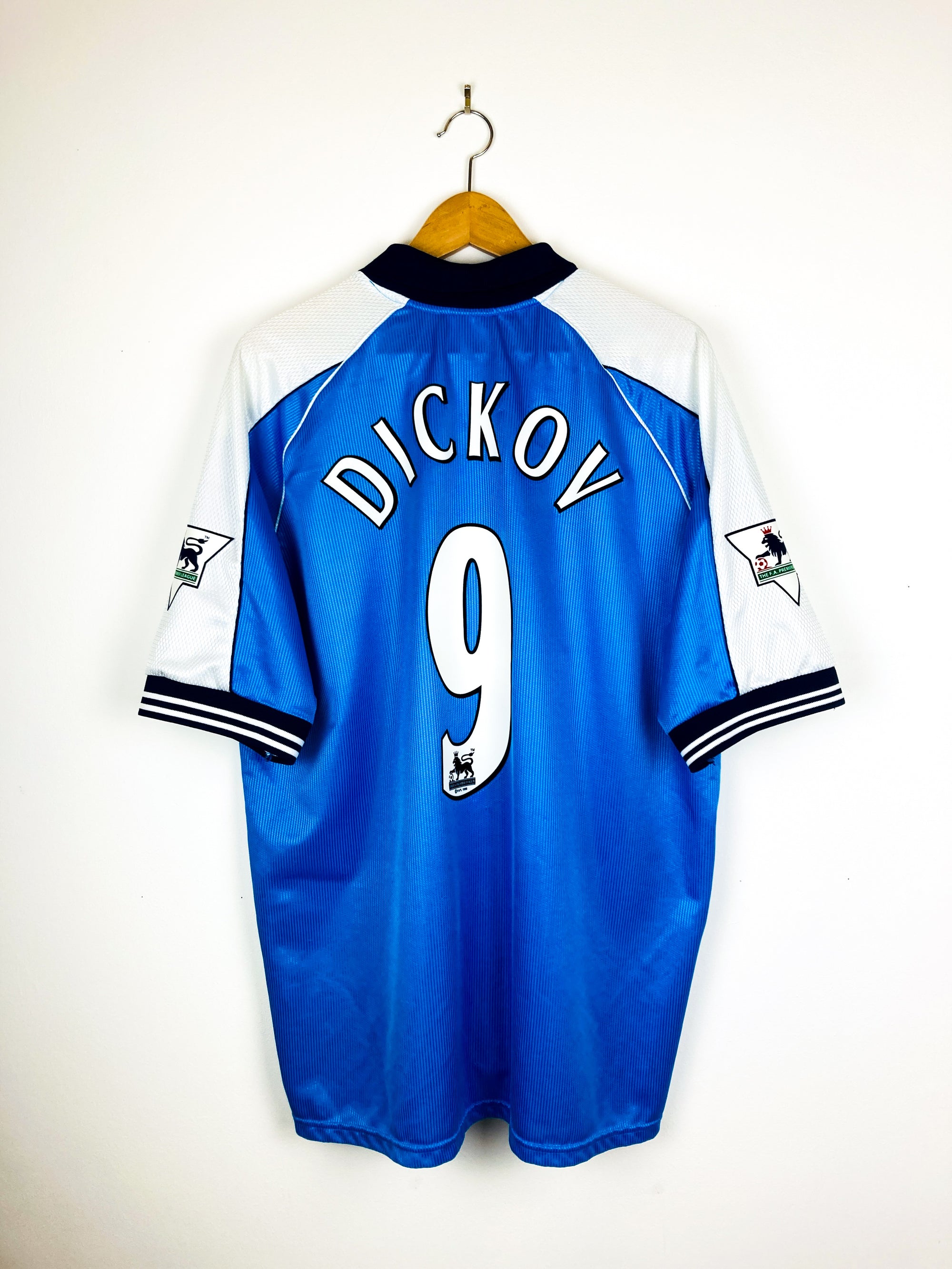 MANCHESTER CITY 1999/2001 HOME SHIRT #9 DICKOV