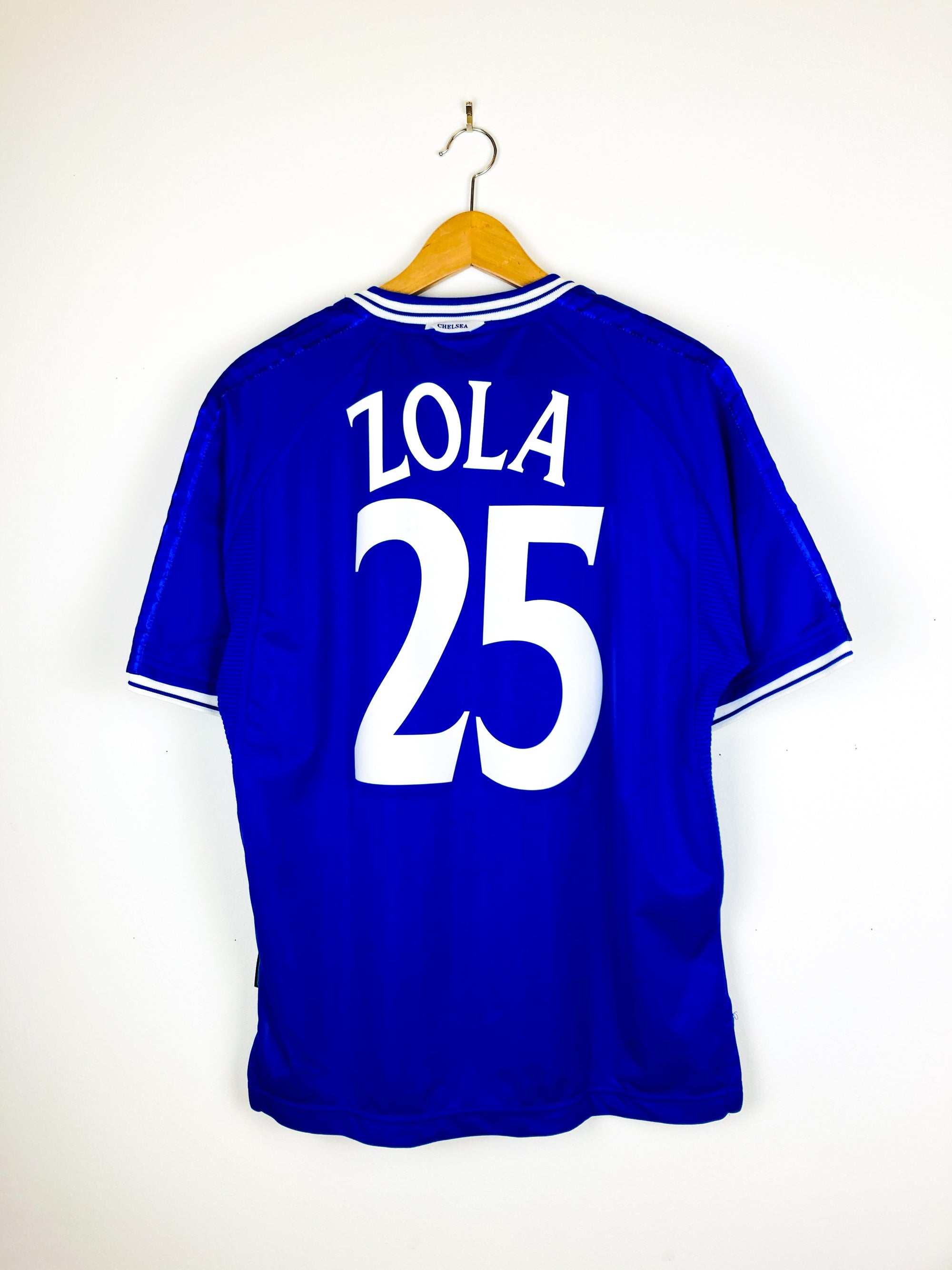 CHELSEA 1999/2001 HOME SHIRT #25 ZOLA