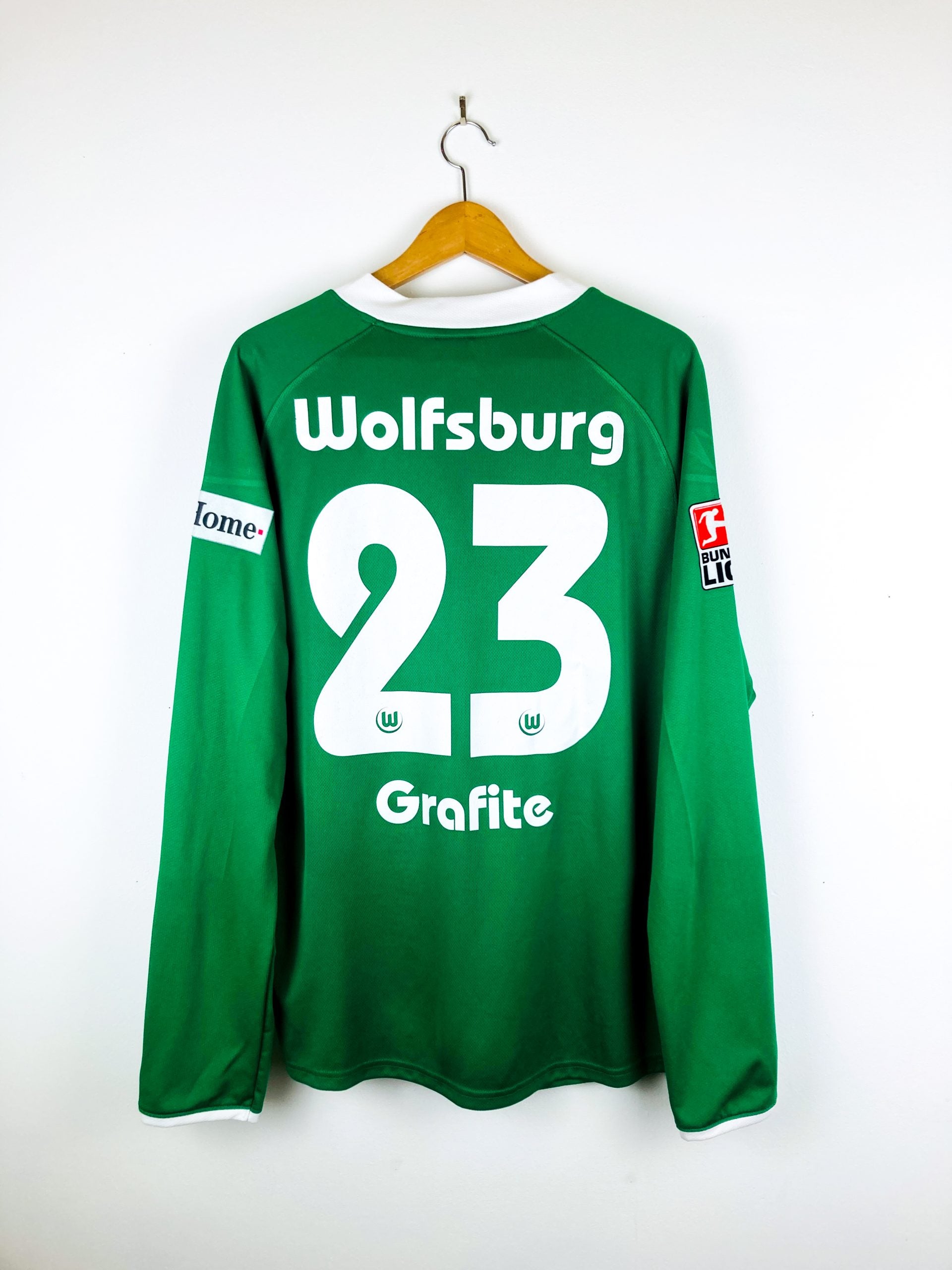 VFL WOLFSBURG 2008/2009 HOME SHIRT #23 GRAFITE [L/S]