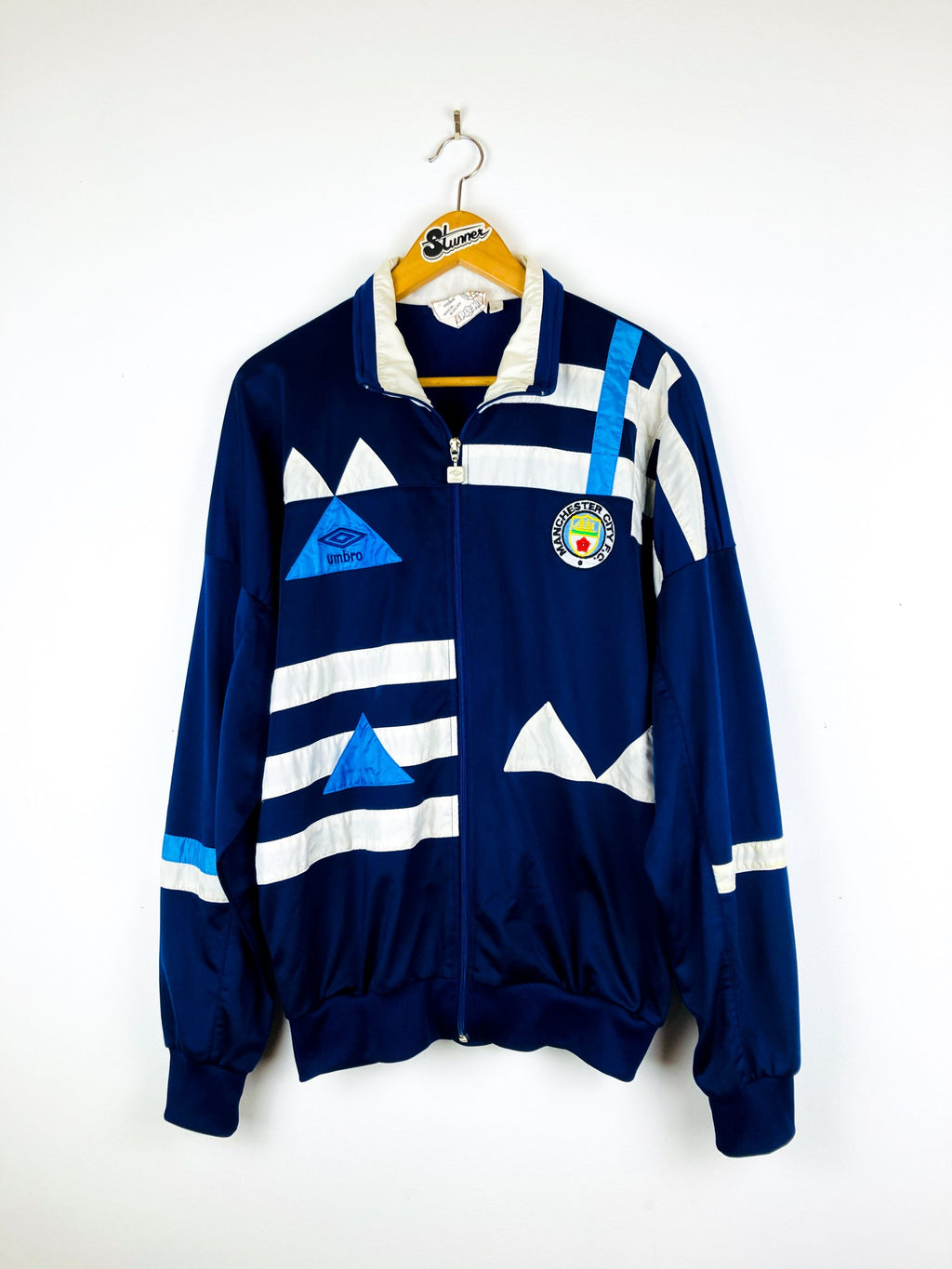 MANCHESTER CITY 1991/1992 TRAINING ZIP JACKET