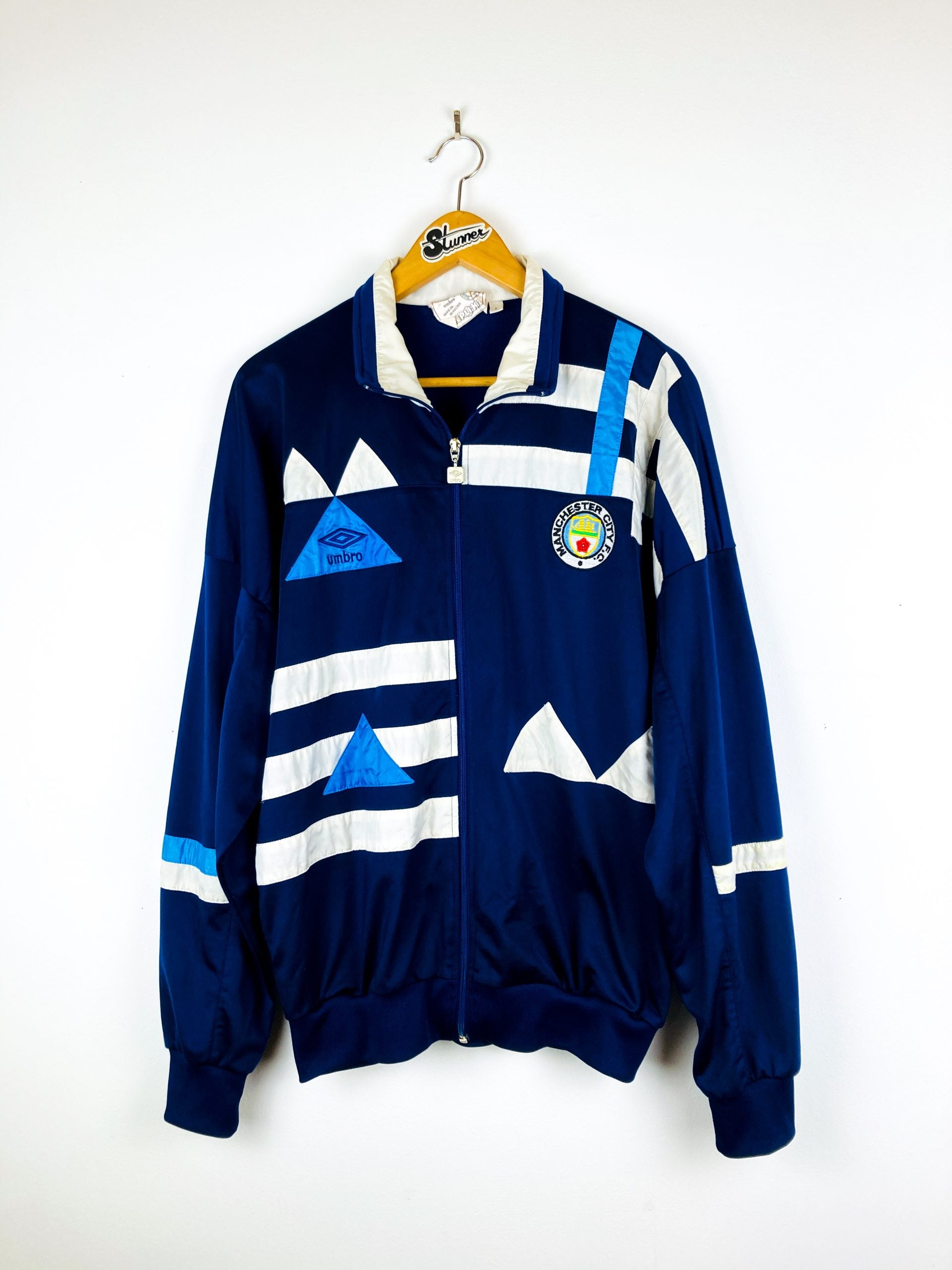 MANCHESTER CITY 1991/1992 TRAINING ZIP JACKET