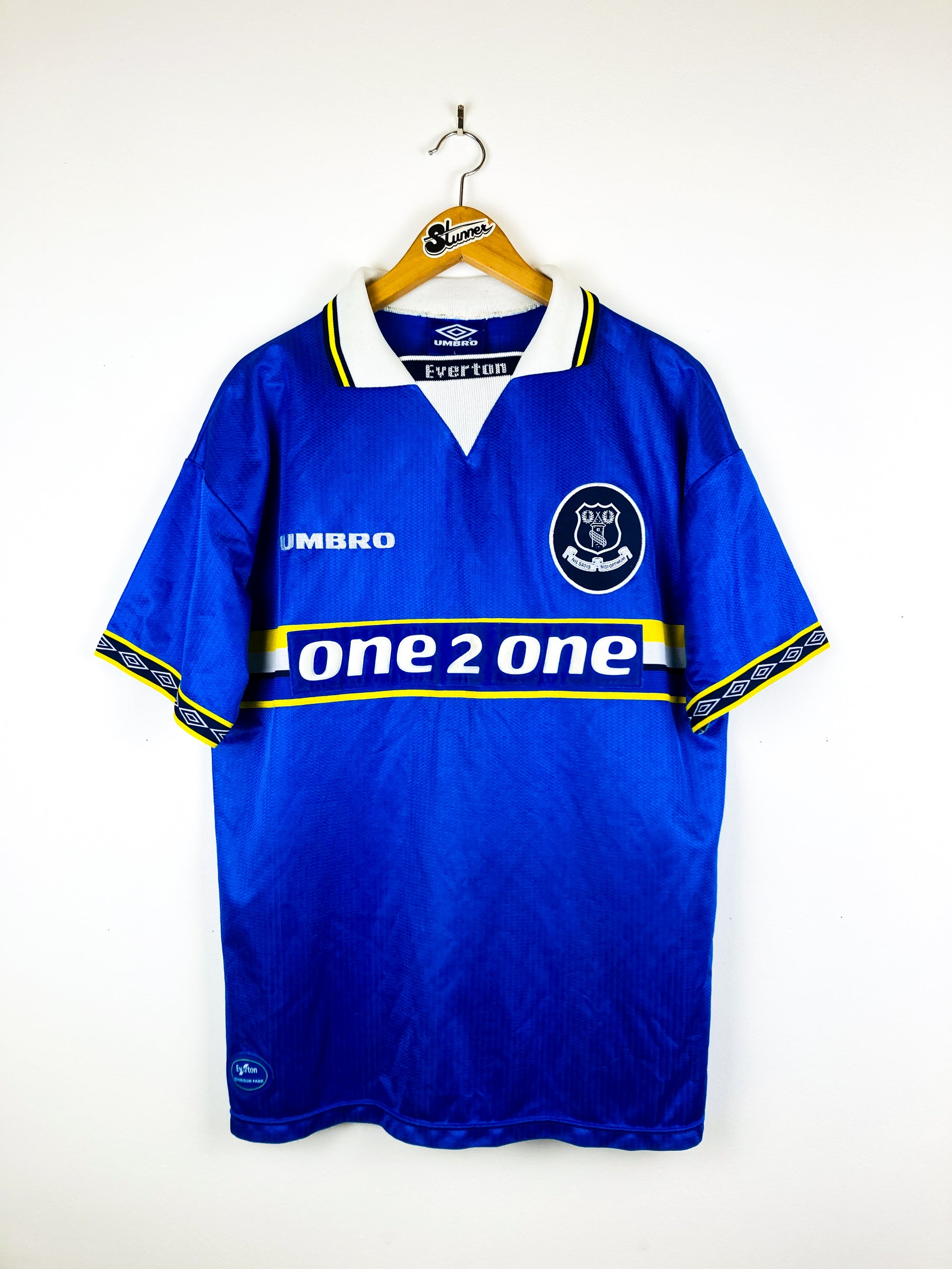 EVERTON 1998/1999 HOME SHIRT #9 FERGUSON