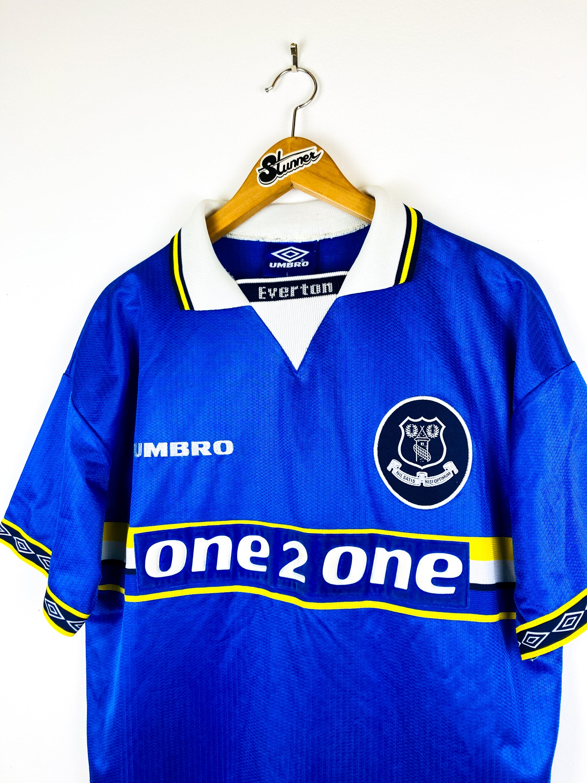 EVERTON 1998/1999 HOME SHIRT #9 FERGUSON