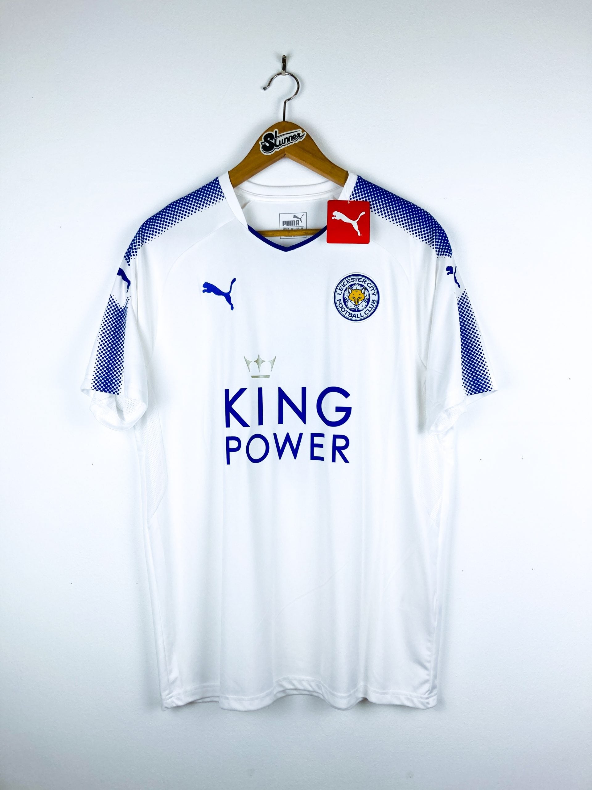 LEICESTER CITY 2017/2018 THIRD SHIRT #9 VARDY [BNWT]