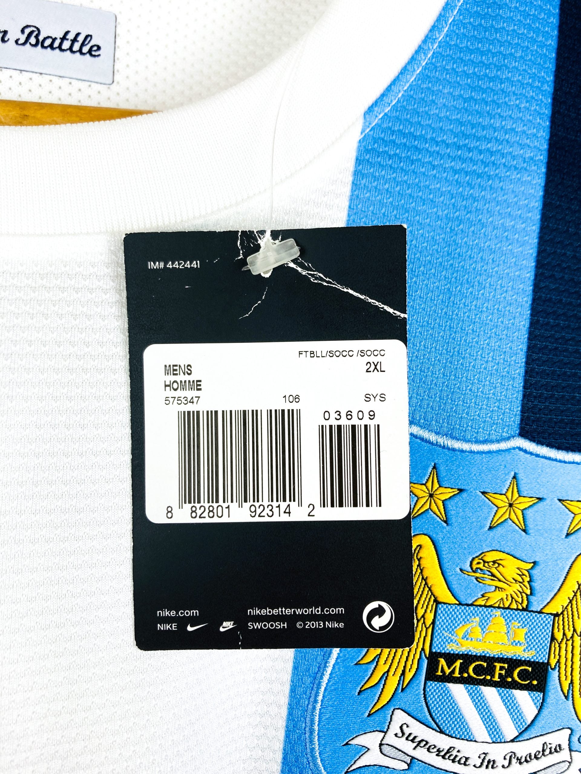 MANCHESTER CITY 2013/2014 *PLAYER ISSUE* THIRD SHIRT [BNWT]