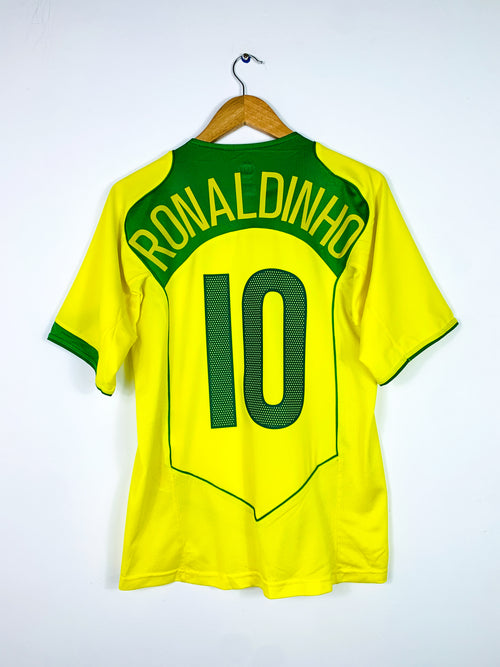 BRAZIL 2004/2006 HOME SHIRT #10 RONALDINHO