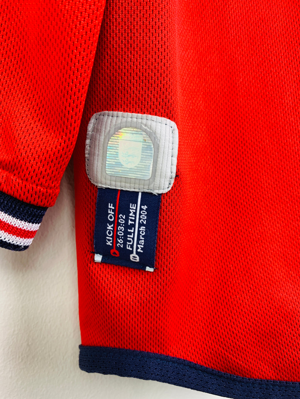 ENGLAND 2002/2004 AWAY *REVERSIBLE* SHIRT #7 BECKHAM [L/S]