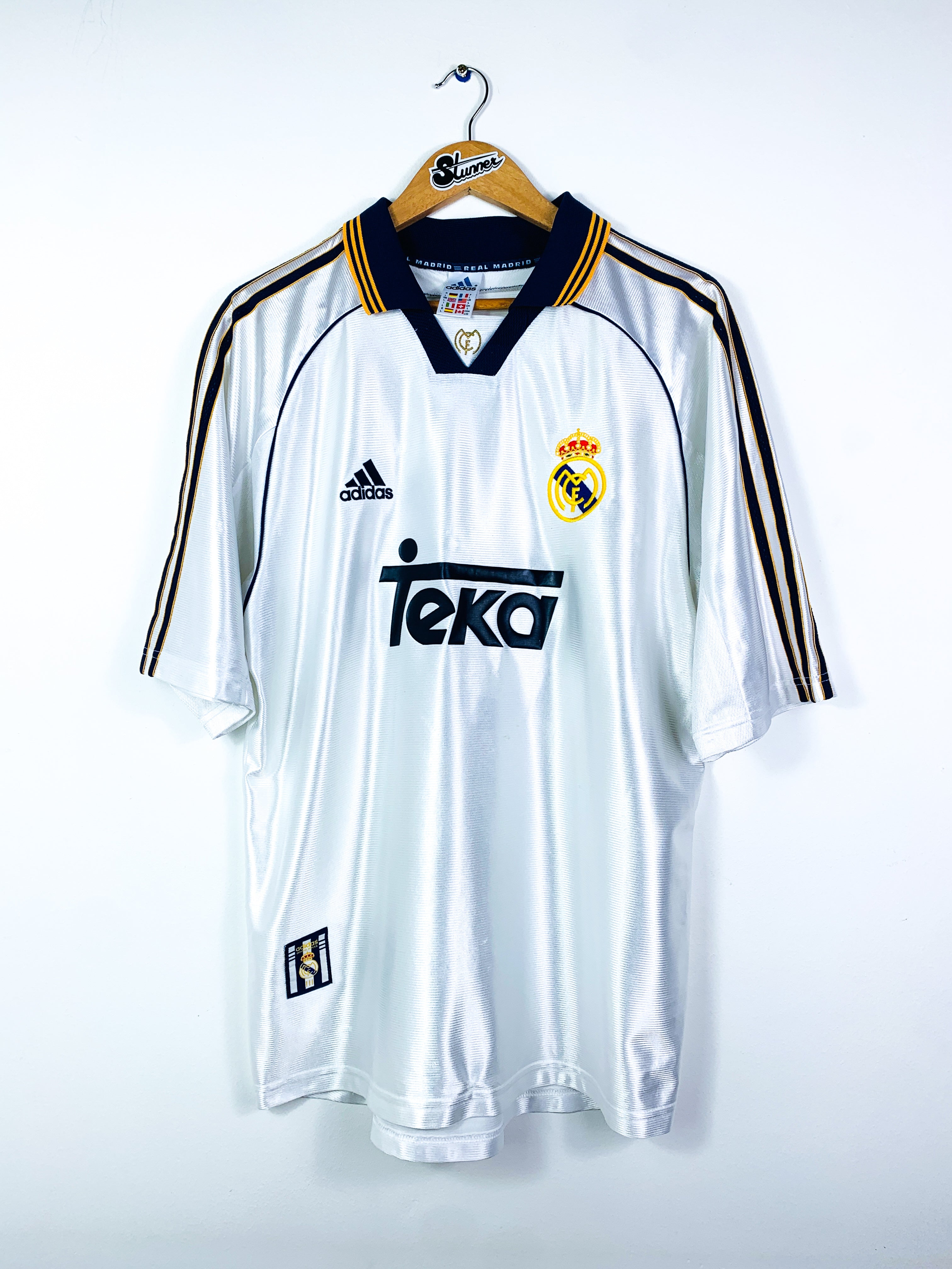 REAL MADRID 1998/2000 HOME SHIRT #3 R.CARLOS