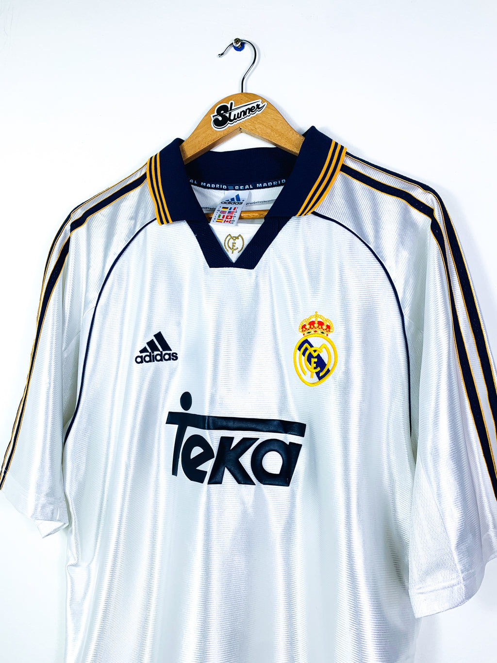 REAL MADRID 1998/2000 HOME SHIRT #3 R.CARLOS
