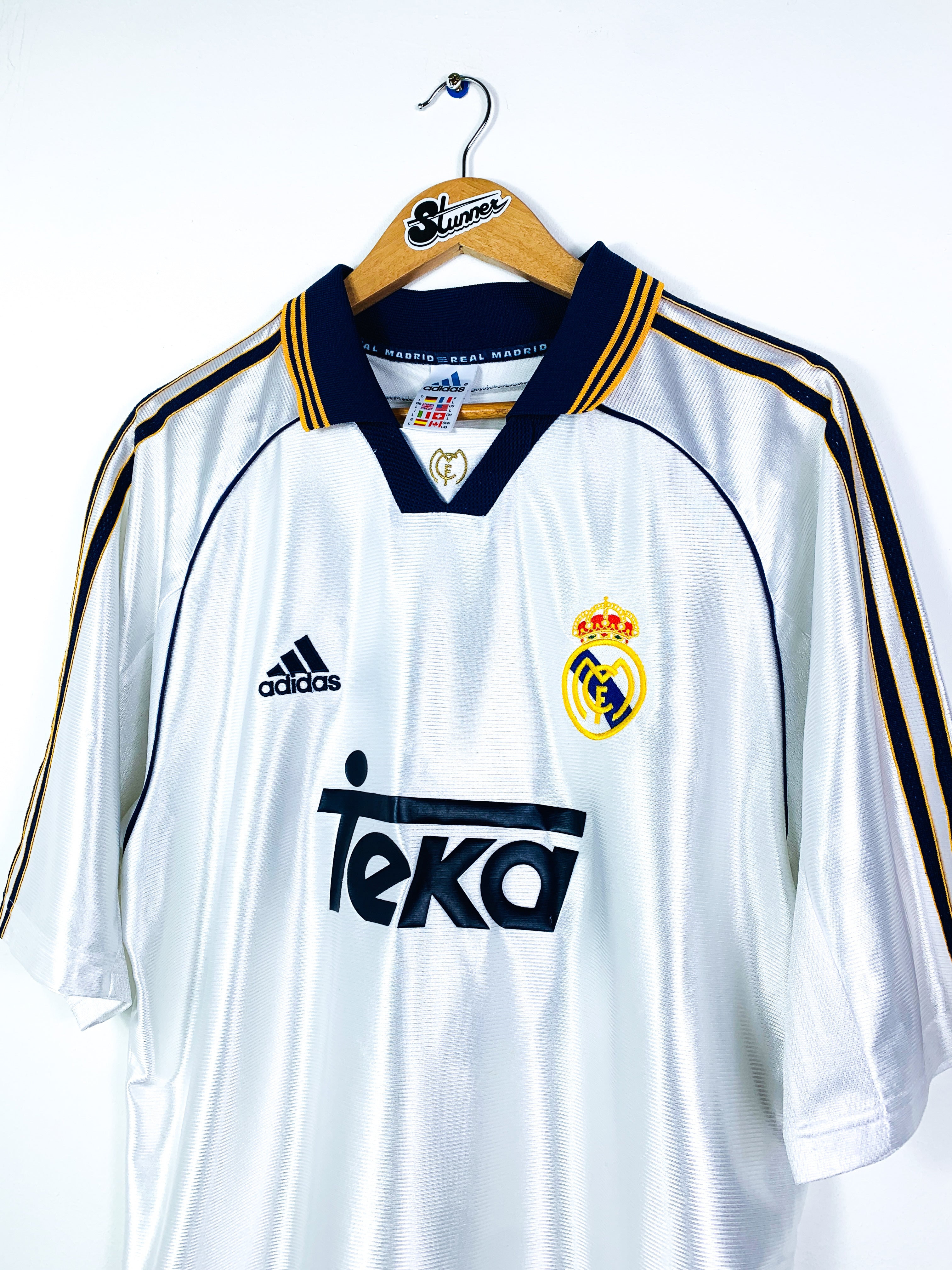 REAL MADRID 1998/2000 HOME SHIRT #3 R.CARLOS