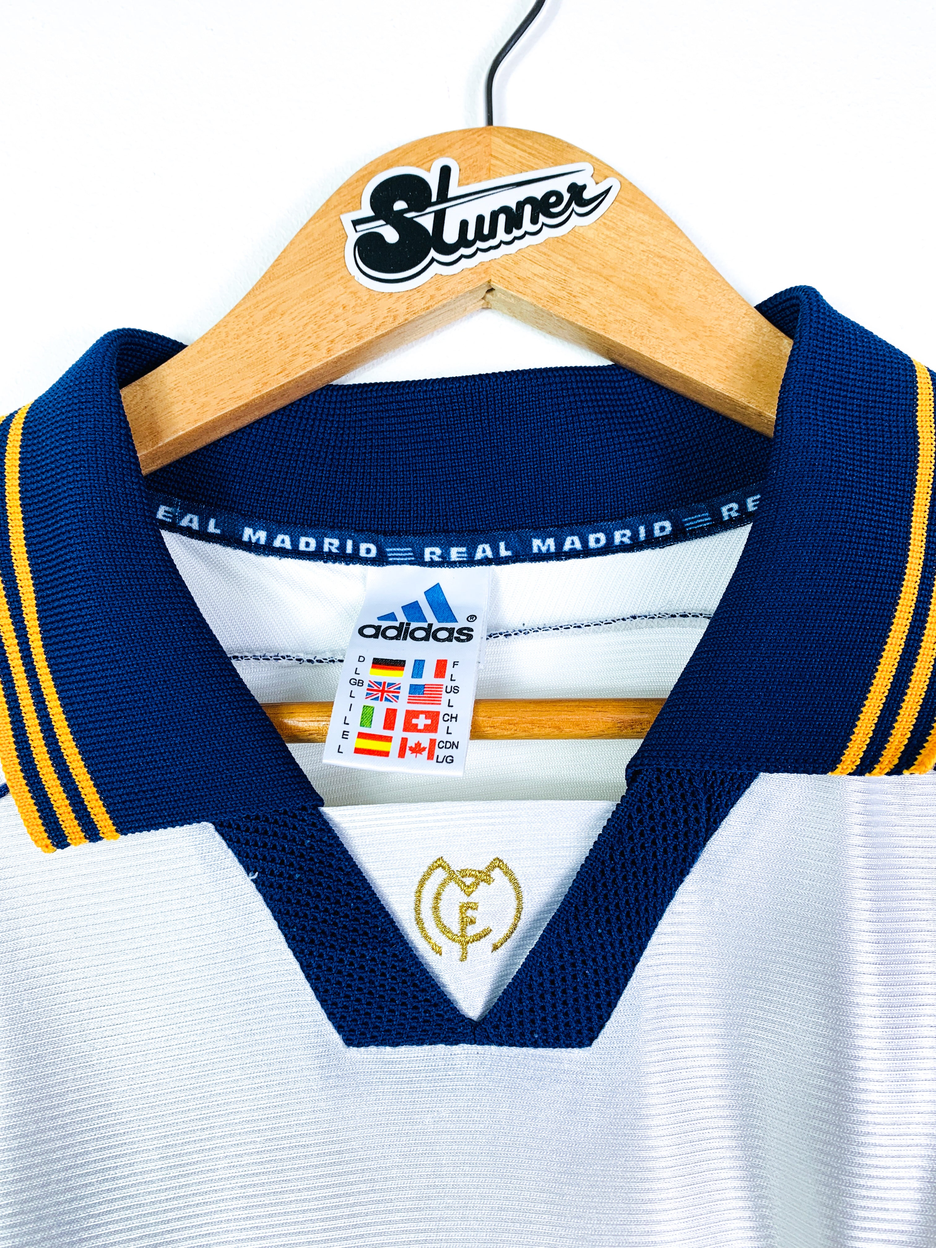 REAL MADRID 1998/2000 HOME SHIRT #3 R.CARLOS