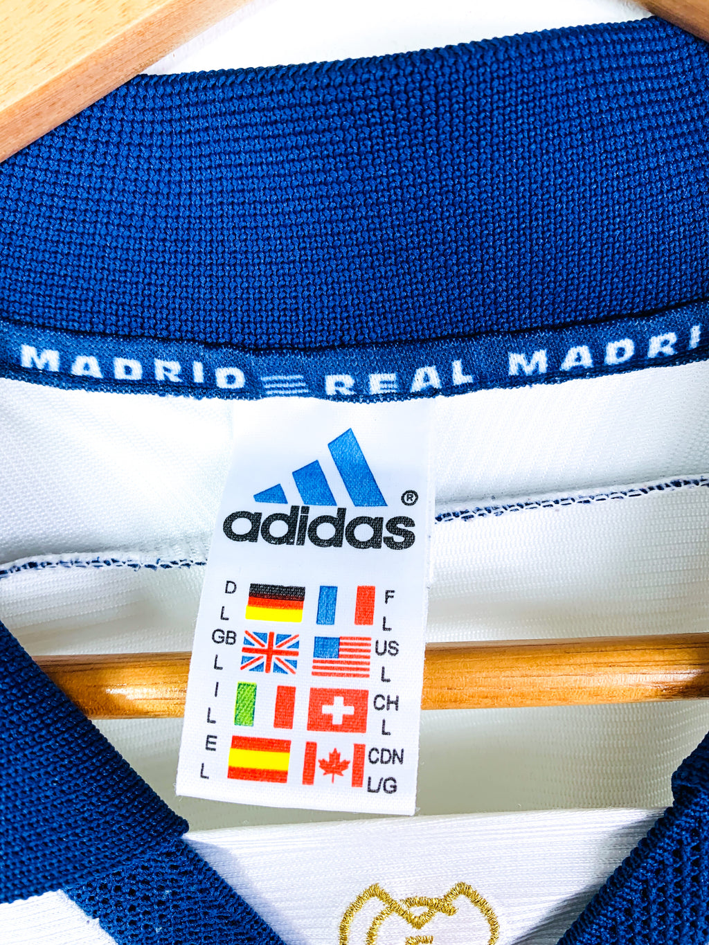 REAL MADRID 1998/2000 HOME SHIRT #3 R.CARLOS