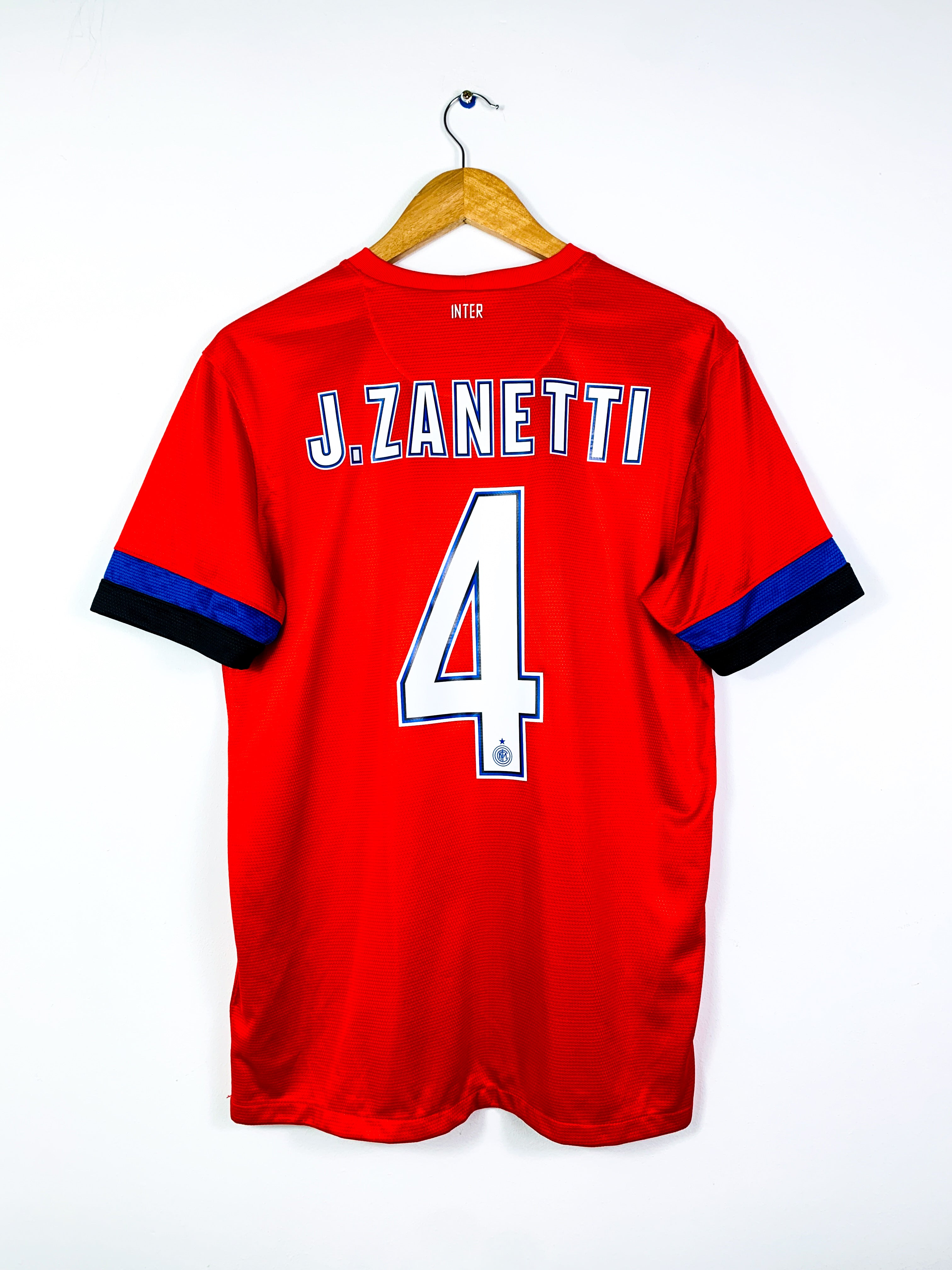 INTER MILAN 2012/2013 AWAY SHIRT #4 J. ZANETTI [M]