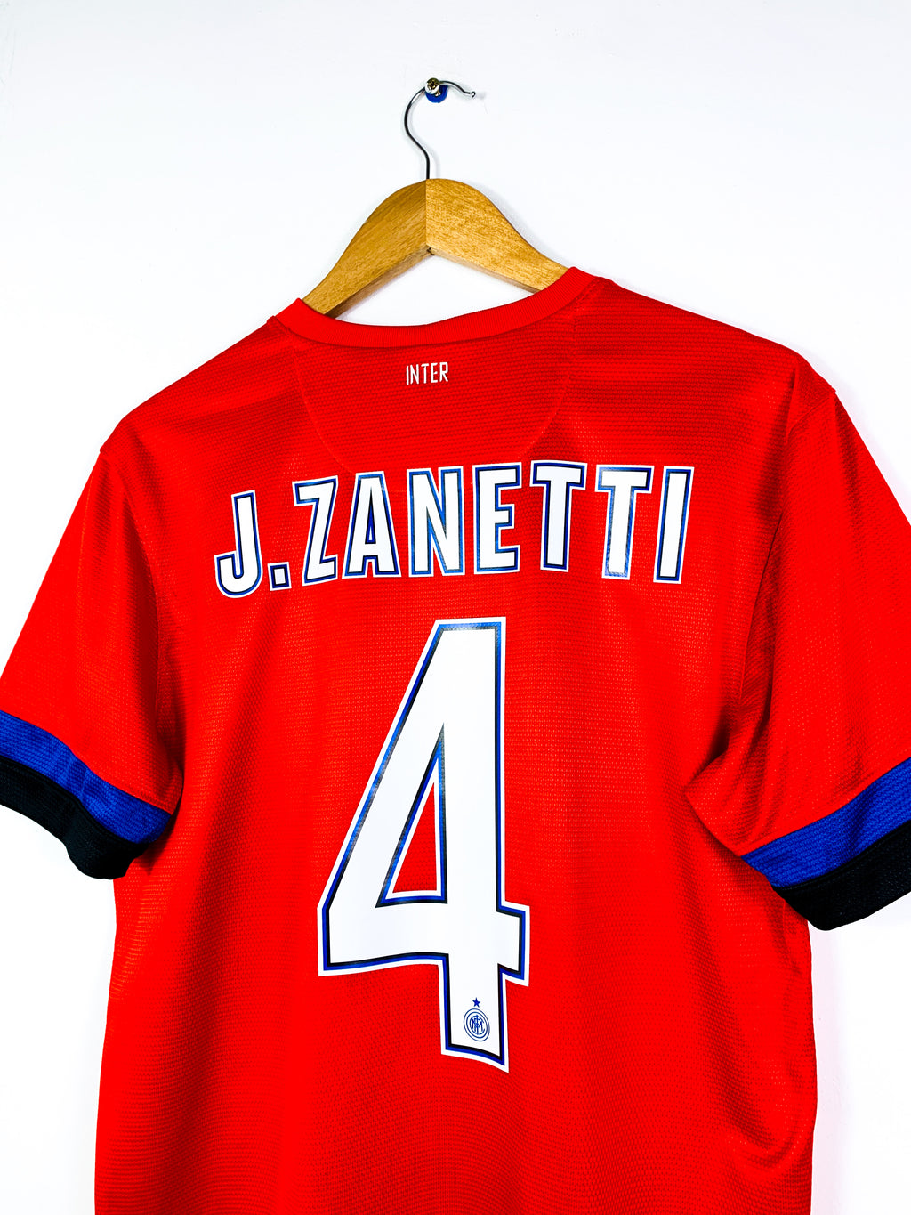 INTER MILAN 2012/2013 AWAY SHIRT #4 J. ZANETTI [M]