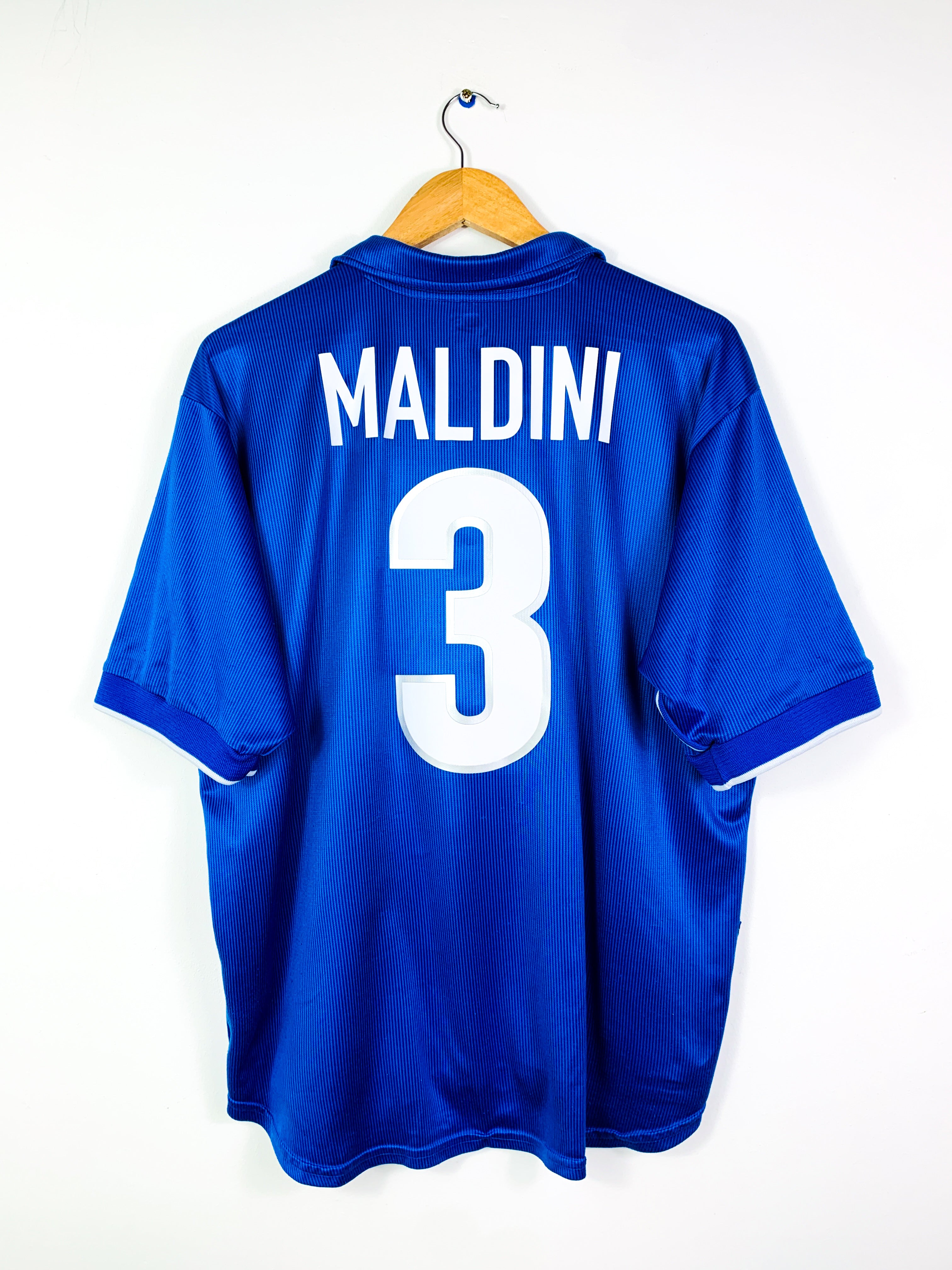 ITALY 1997/1998 HOME SHIRT #3 MALDINI