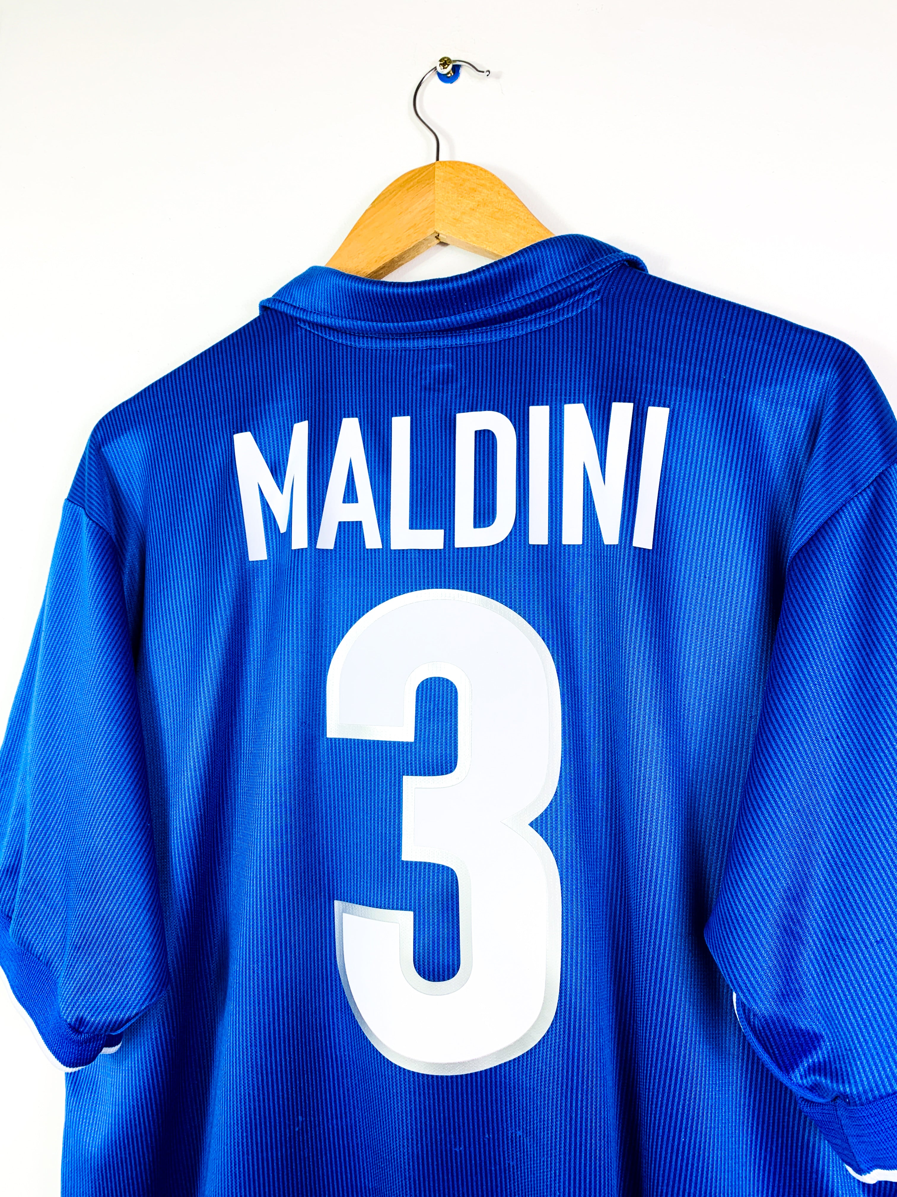 ITALY 1997/1998 HOME SHIRT #3 MALDINI