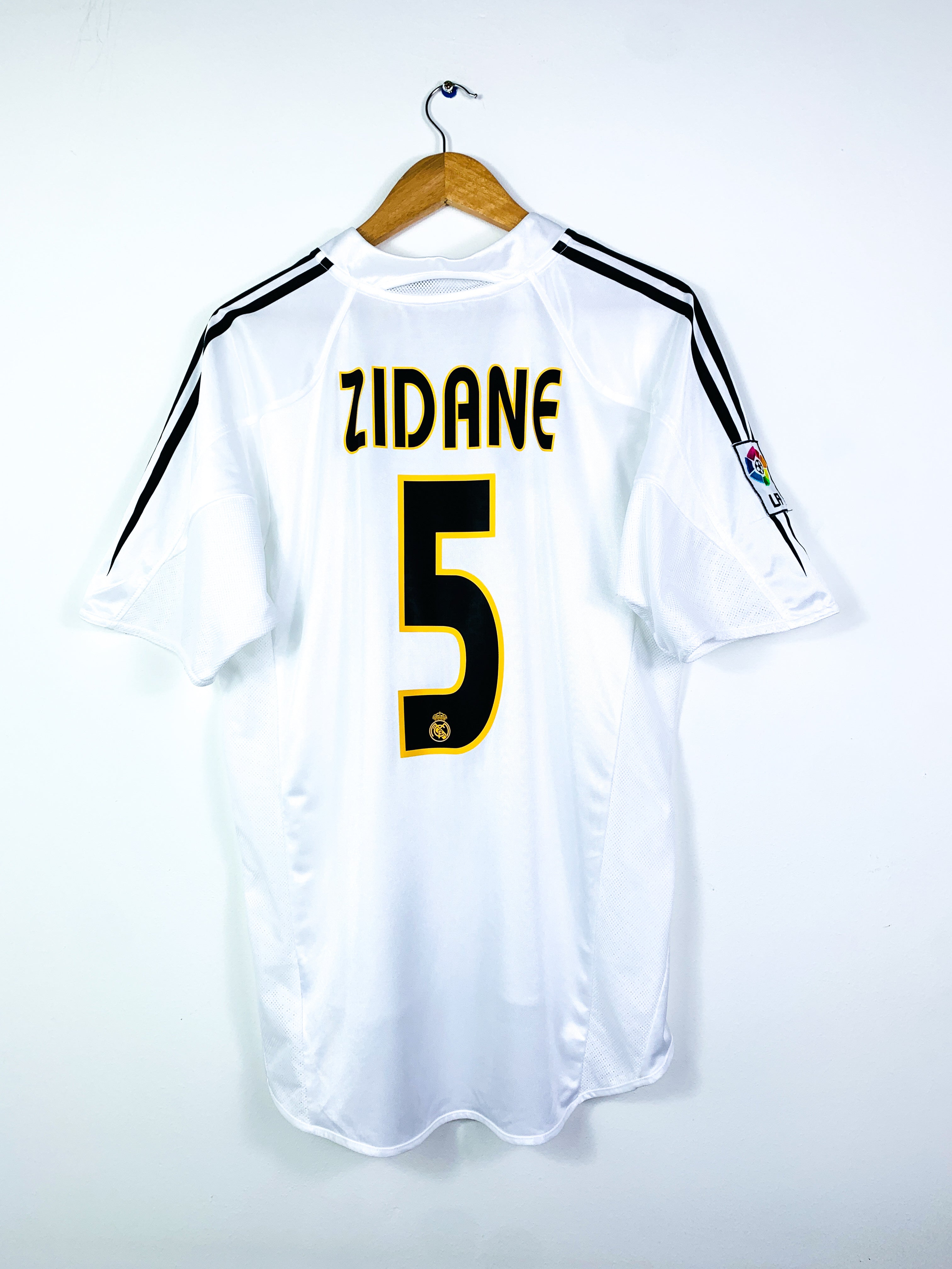 REAL MADRID 2004/2005 HOME SHIRT #5 ZIDANE [M]