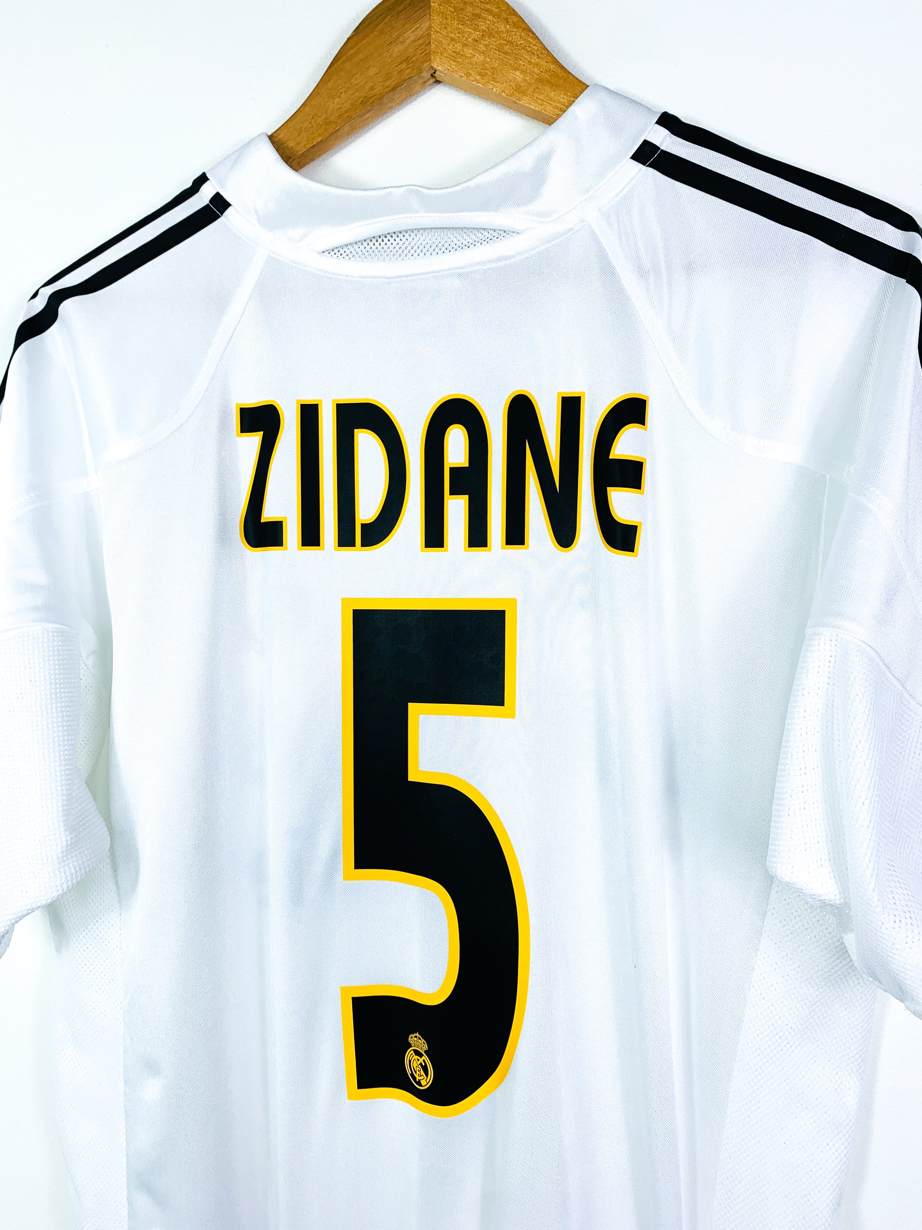 REAL MADRID 2004/2005 HOME SHIRT #5 ZIDANE [M]